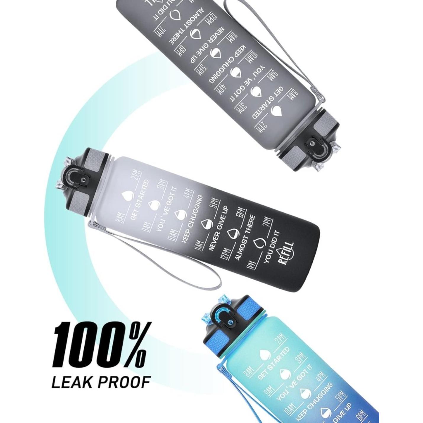 💧 Altijd gehydrateerd met deze BPA - vrije waterfles van 1 liter! - happygetfit.com