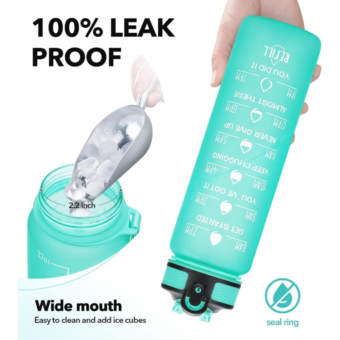 💧 Altijd gehydrateerd met deze BPA - vrije waterfles van 1 liter! - happygetfit.com