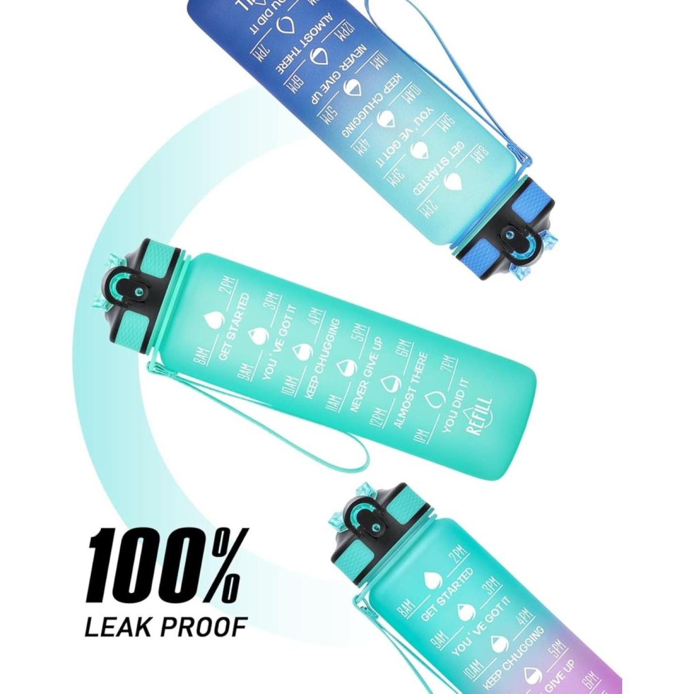 💧 Altijd gehydrateerd met deze BPA - vrije waterfles van 1 liter! - happygetfit.com