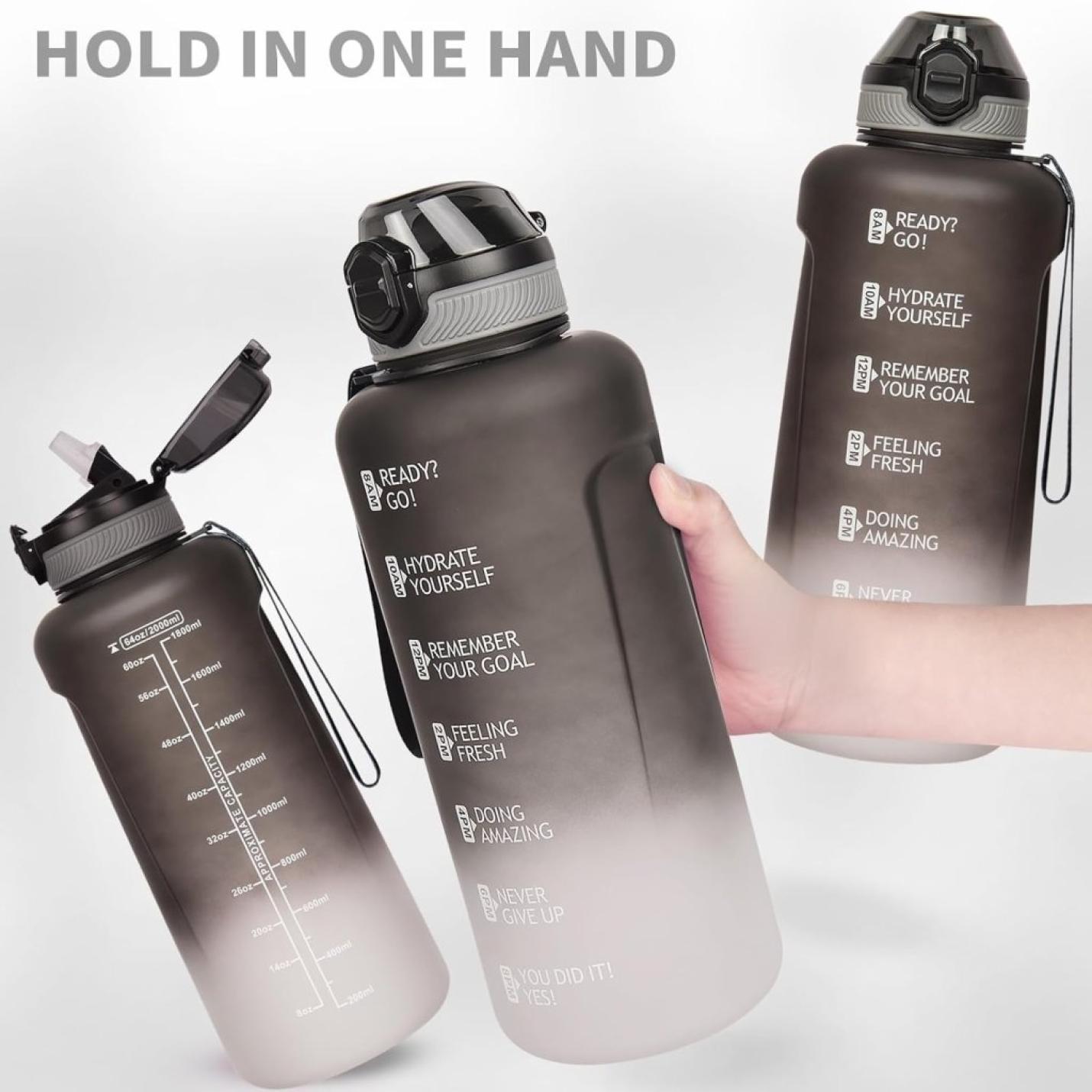💧 Blijf gehydrateerd met deze 2 liter sportdrinkfles! - happygetfit.com