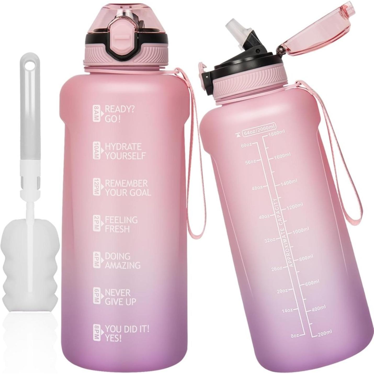 💧 Blijf gehydrateerd met deze 2 liter sportdrinkfles! - happygetfit.com