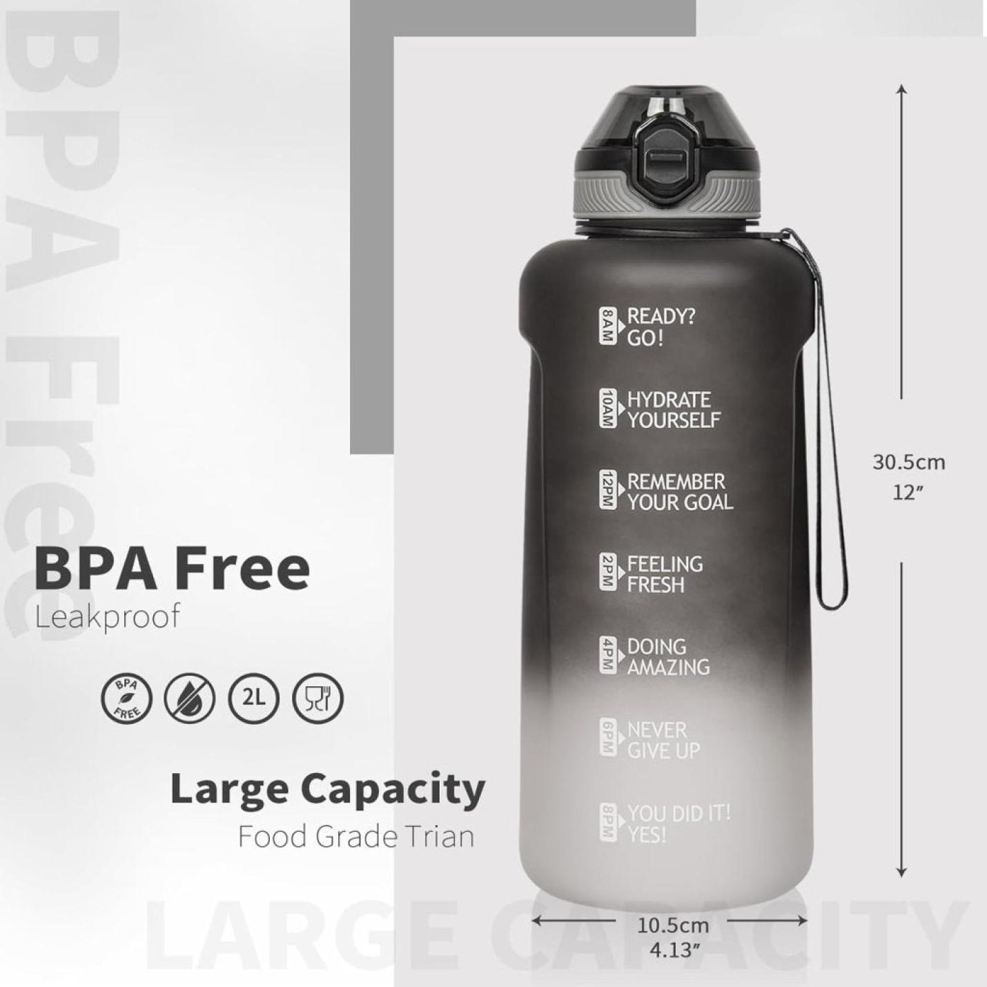 💧 Blijf gehydrateerd met deze 2 liter sportdrinkfles! - happygetfit.com