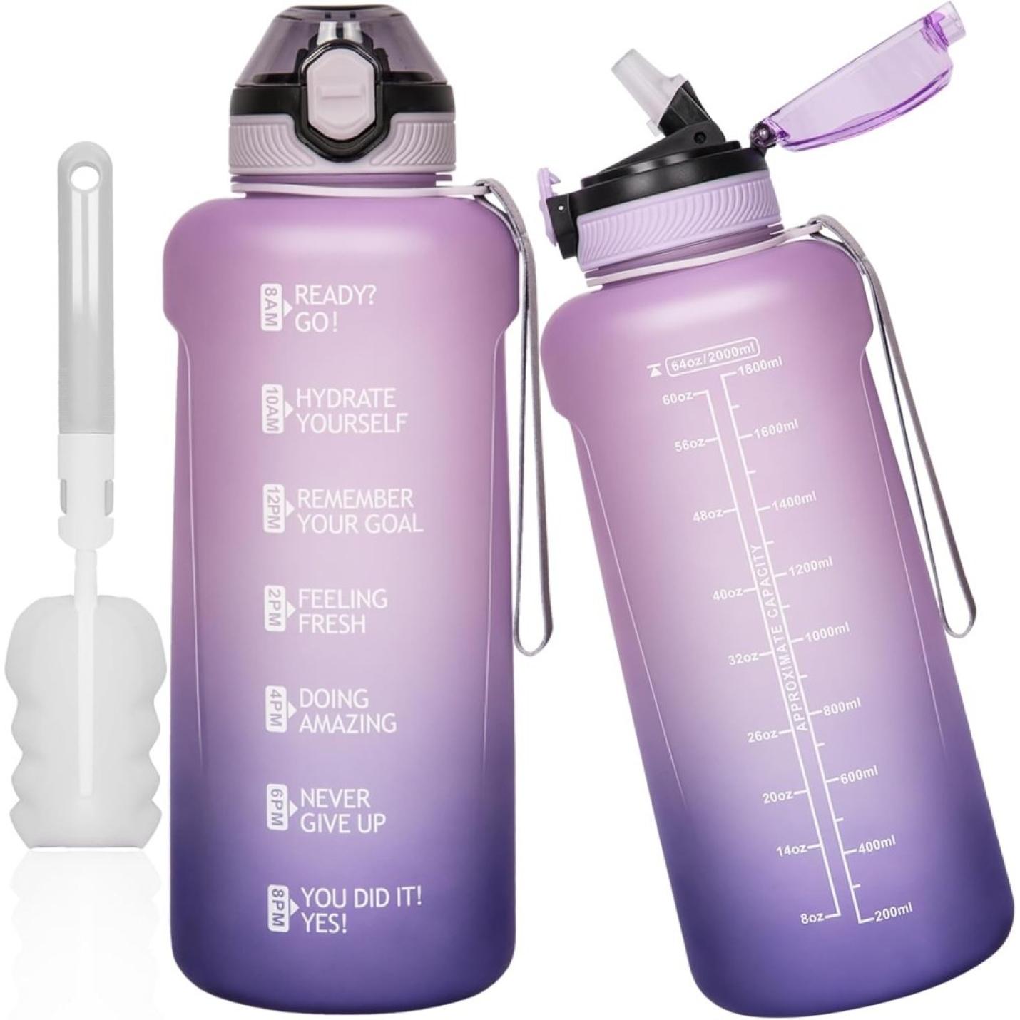 💧 Blijf gehydrateerd met deze 2 liter sportdrinkfles! - happygetfit.com