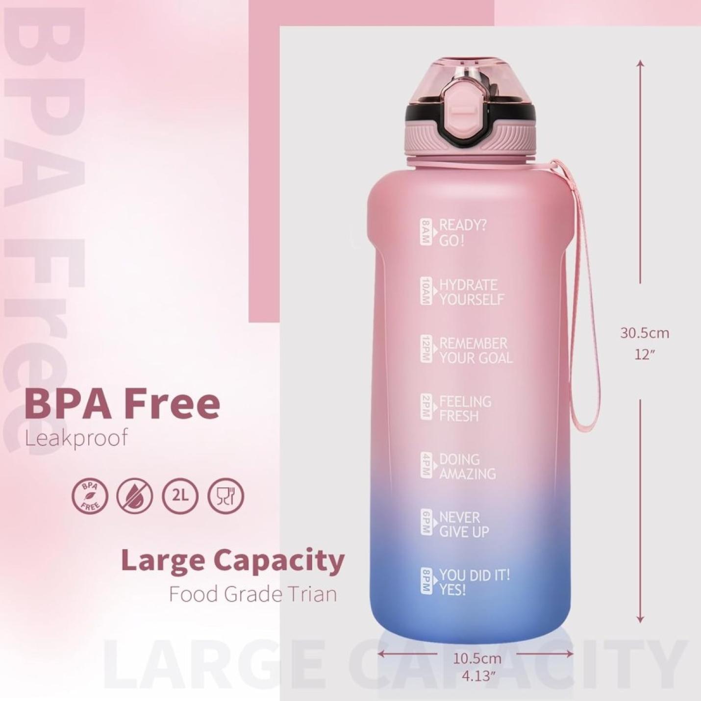 💧 Blijf gehydrateerd met deze 2 liter sportdrinkfles! - happygetfit.com