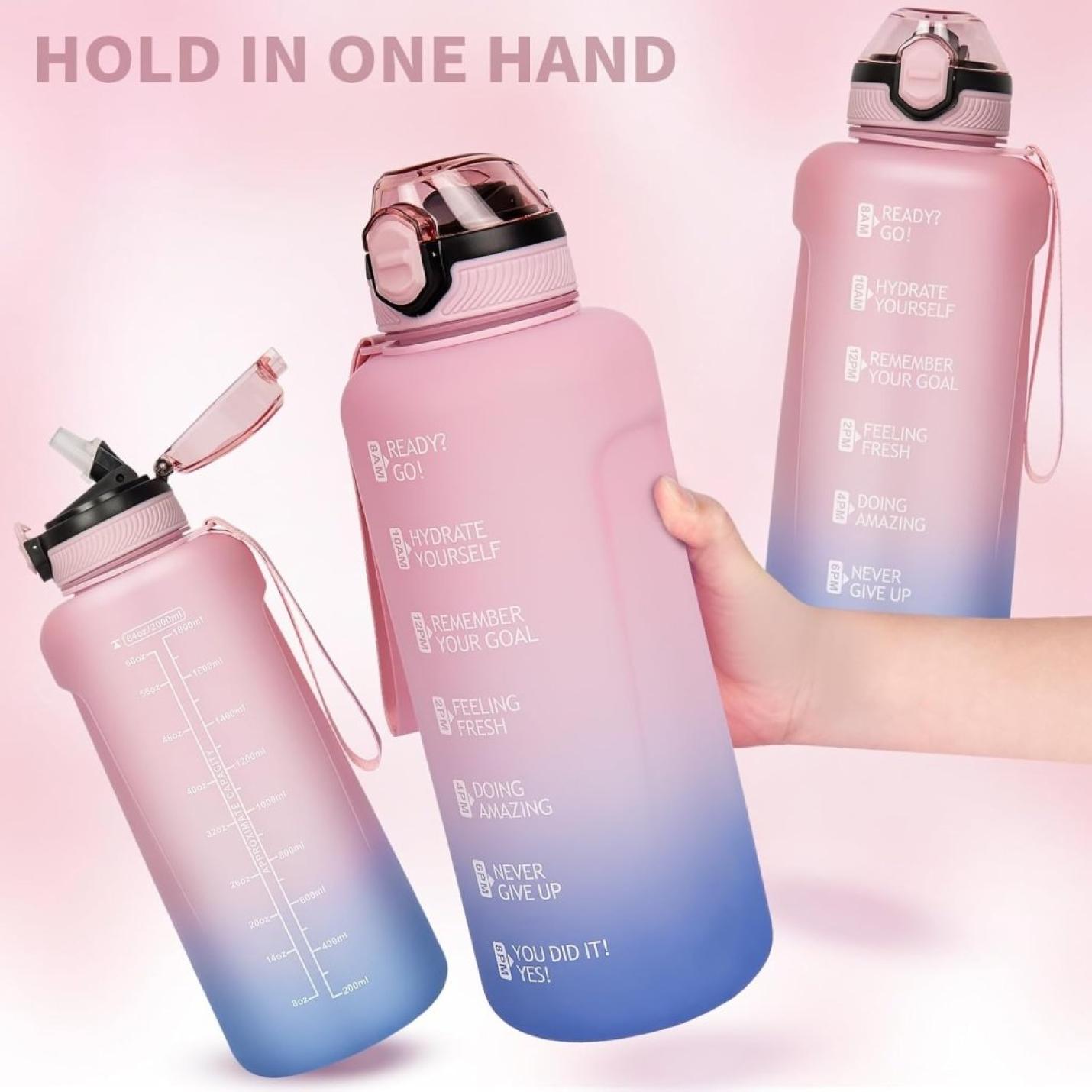 💧 Blijf gehydrateerd met deze 2 liter sportdrinkfles! - happygetfit.com
