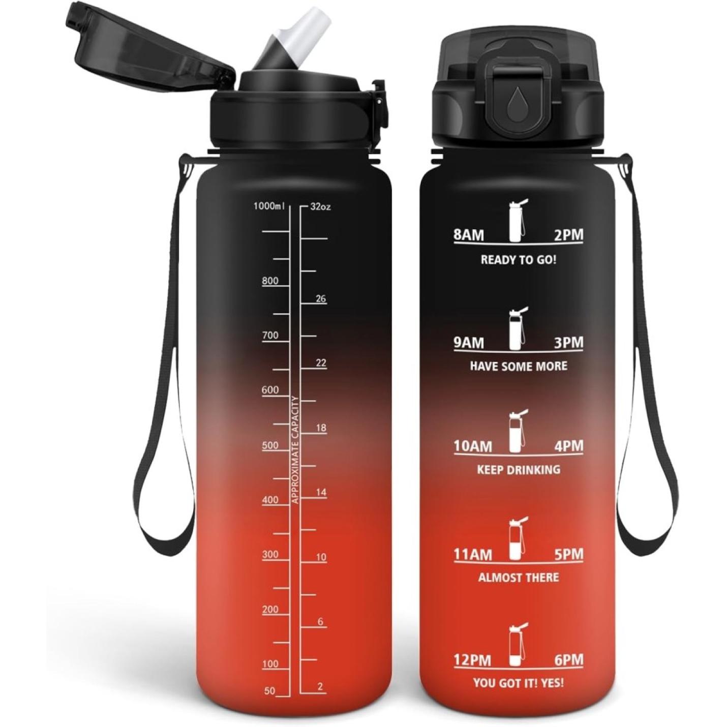 💧 Blijf gehydrateerd met deze BPA - vrije drinkfles van 500 ml en 1000 ml! - happygetfit.com