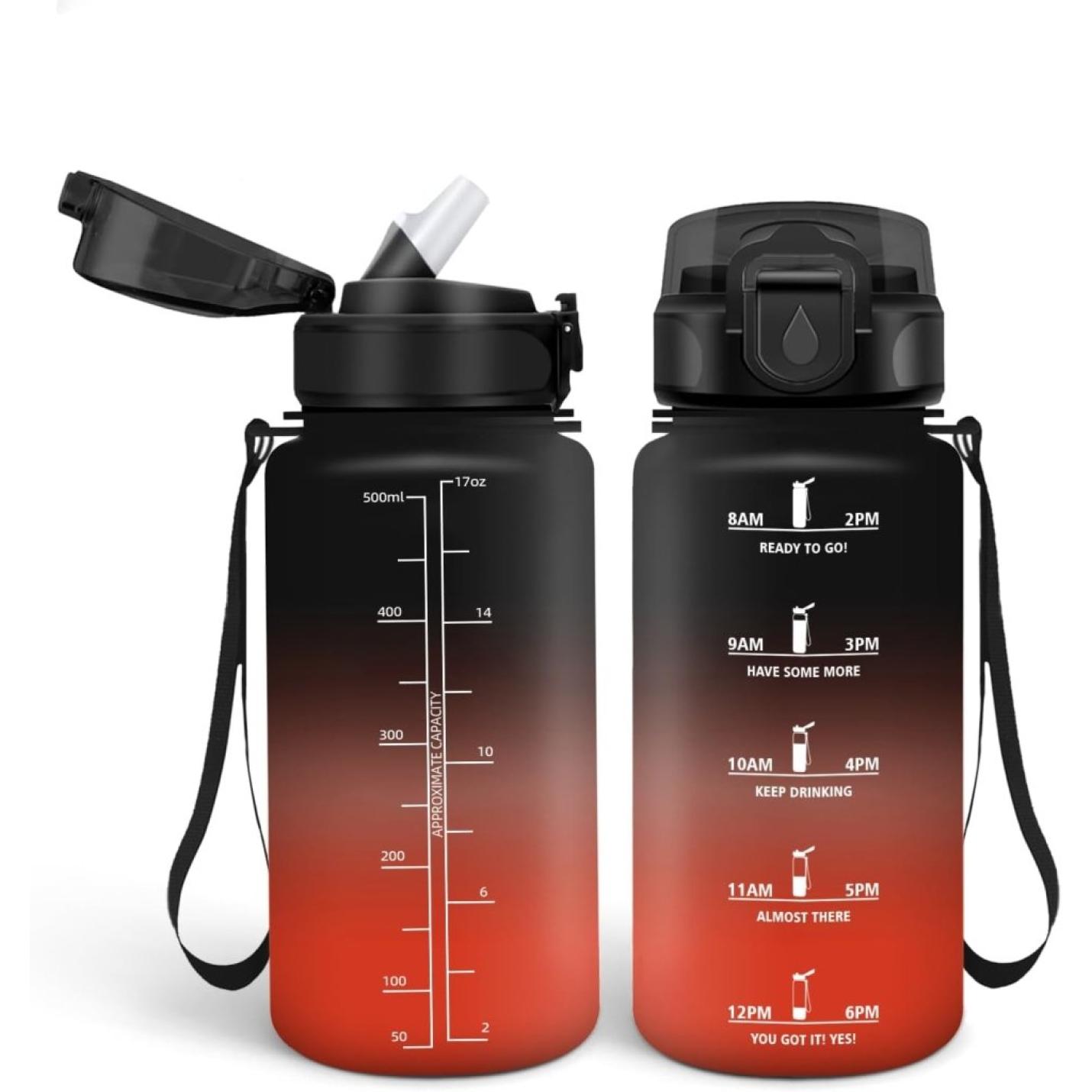 💧 Blijf gehydrateerd met deze BPA - vrije drinkfles van 500 ml en 1000 ml! - happygetfit.com