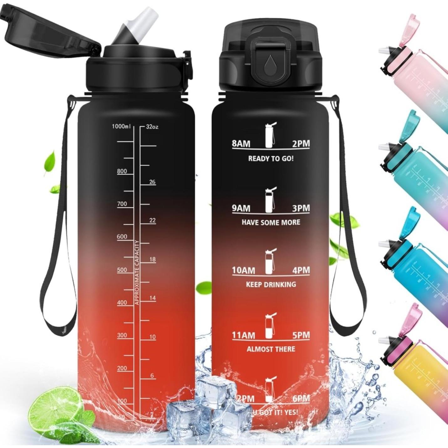 💧 Blijf gehydrateerd met deze BPA - vrije drinkfles van 500 ml en 1000 ml! - happygetfit.com