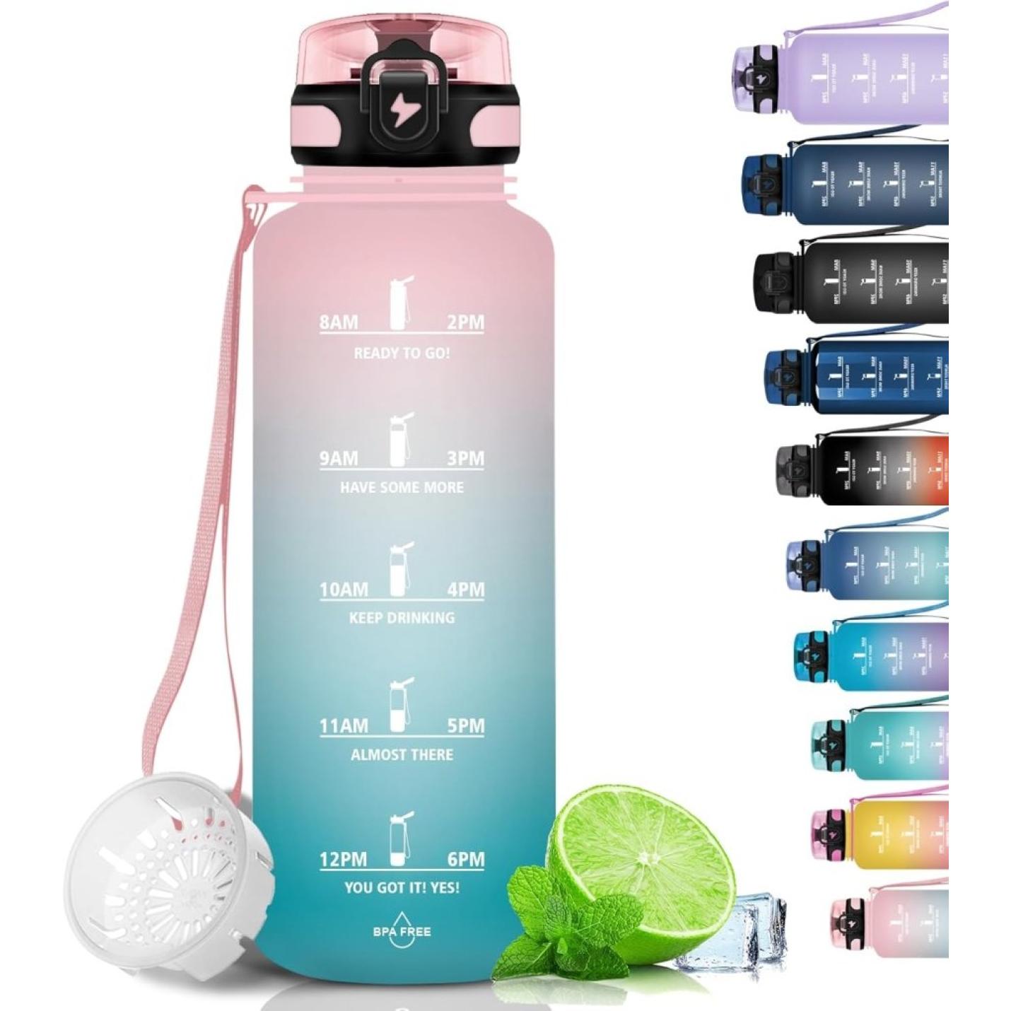 💧 Blijf gehydrateerd met deze BPA - vrije sportwaterfles van 1.5 liter! - happygetfit.com
