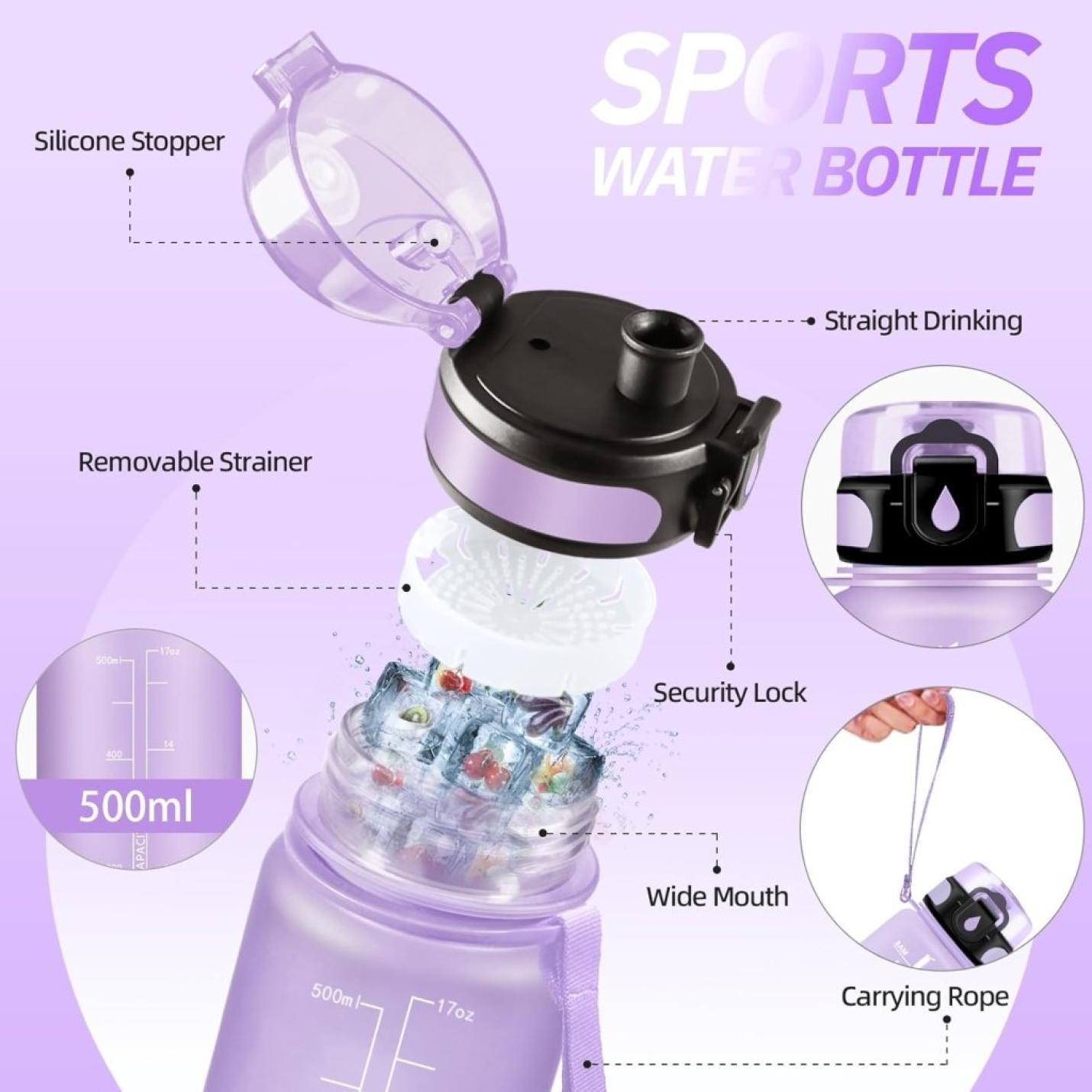 💧 Blijf gehydrateerd met deze BPA - vrije sportwaterfles van 1.5 liter! - happygetfit.com