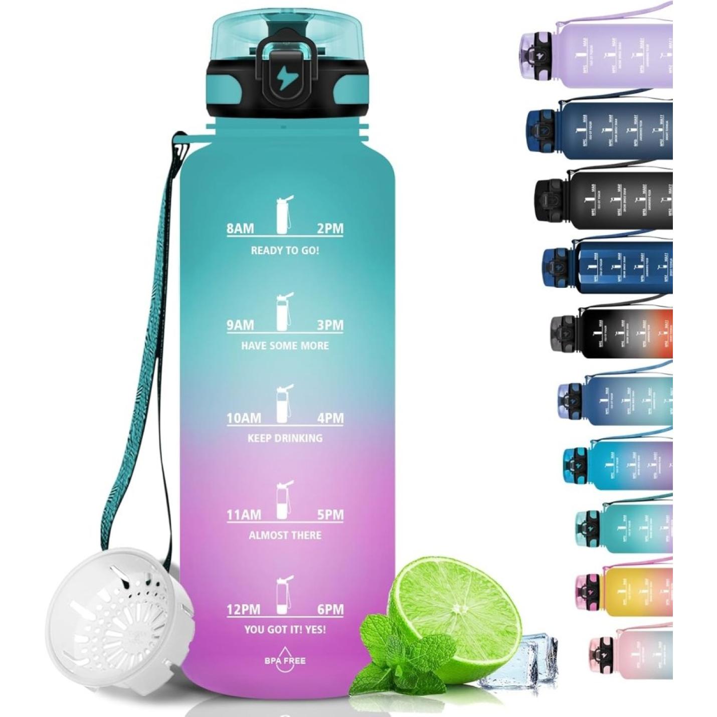 💧 Blijf gehydrateerd met deze BPA - vrije sportwaterfles van 1.5 liter! - happygetfit.com