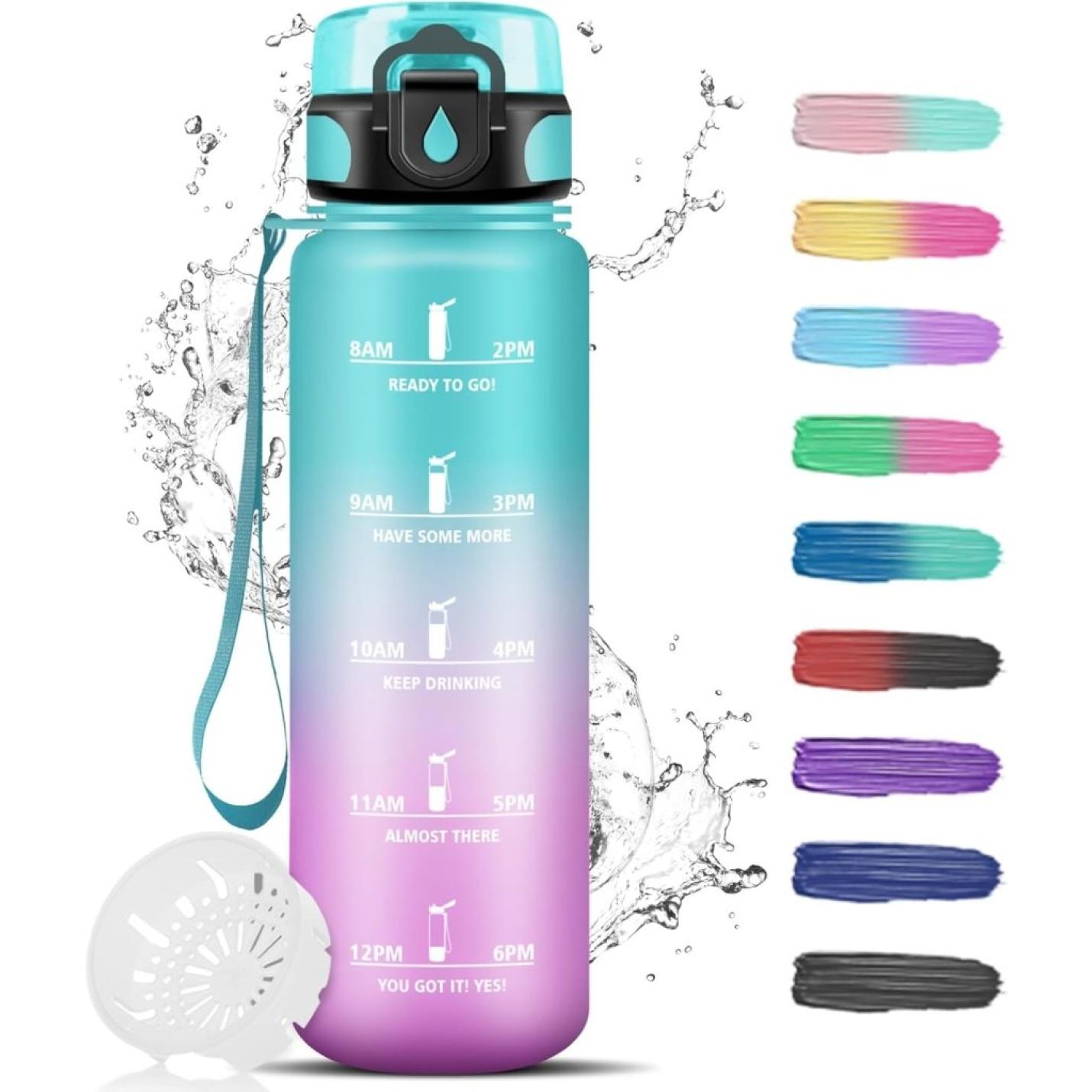 💧 Blijf gehydrateerd met deze BPA - vrije sportwaterfles van 1.5 liter! - happygetfit.com