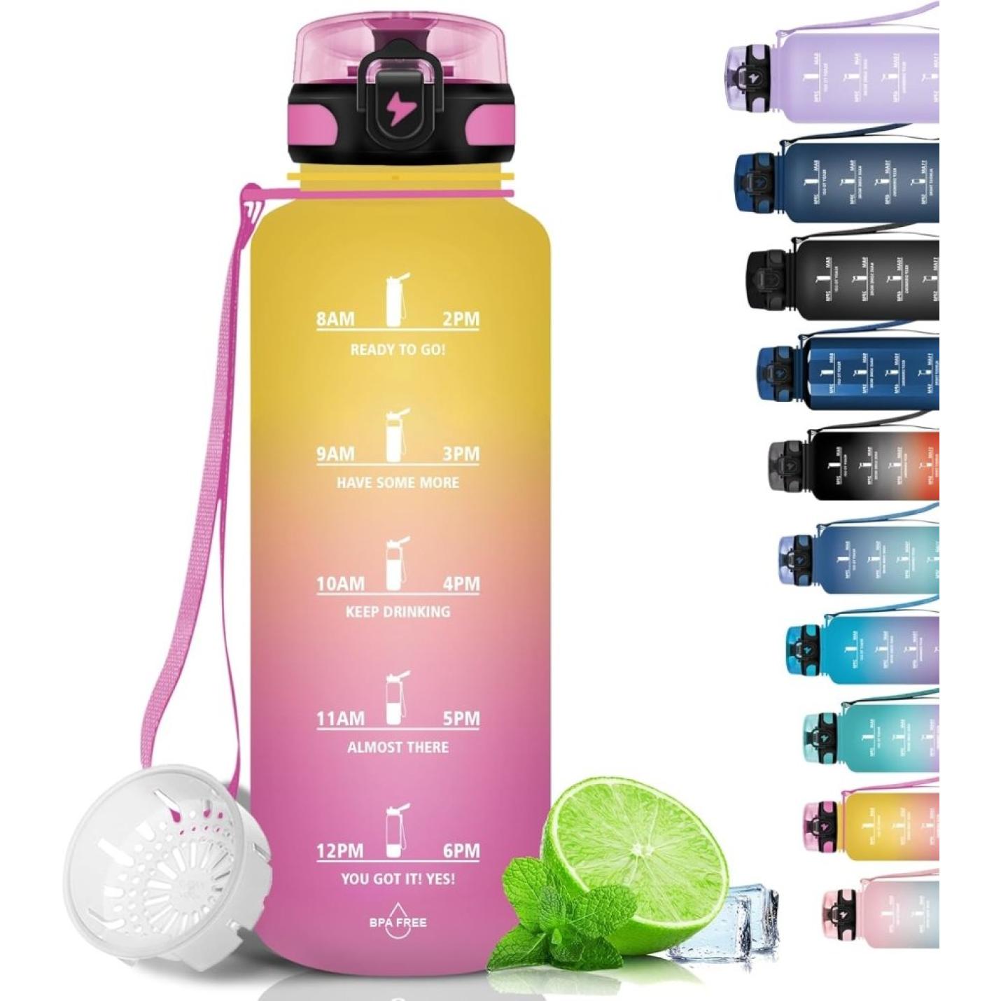 💧 Blijf gehydrateerd met deze BPA - vrije sportwaterfles van 1.5 liter! - happygetfit.com