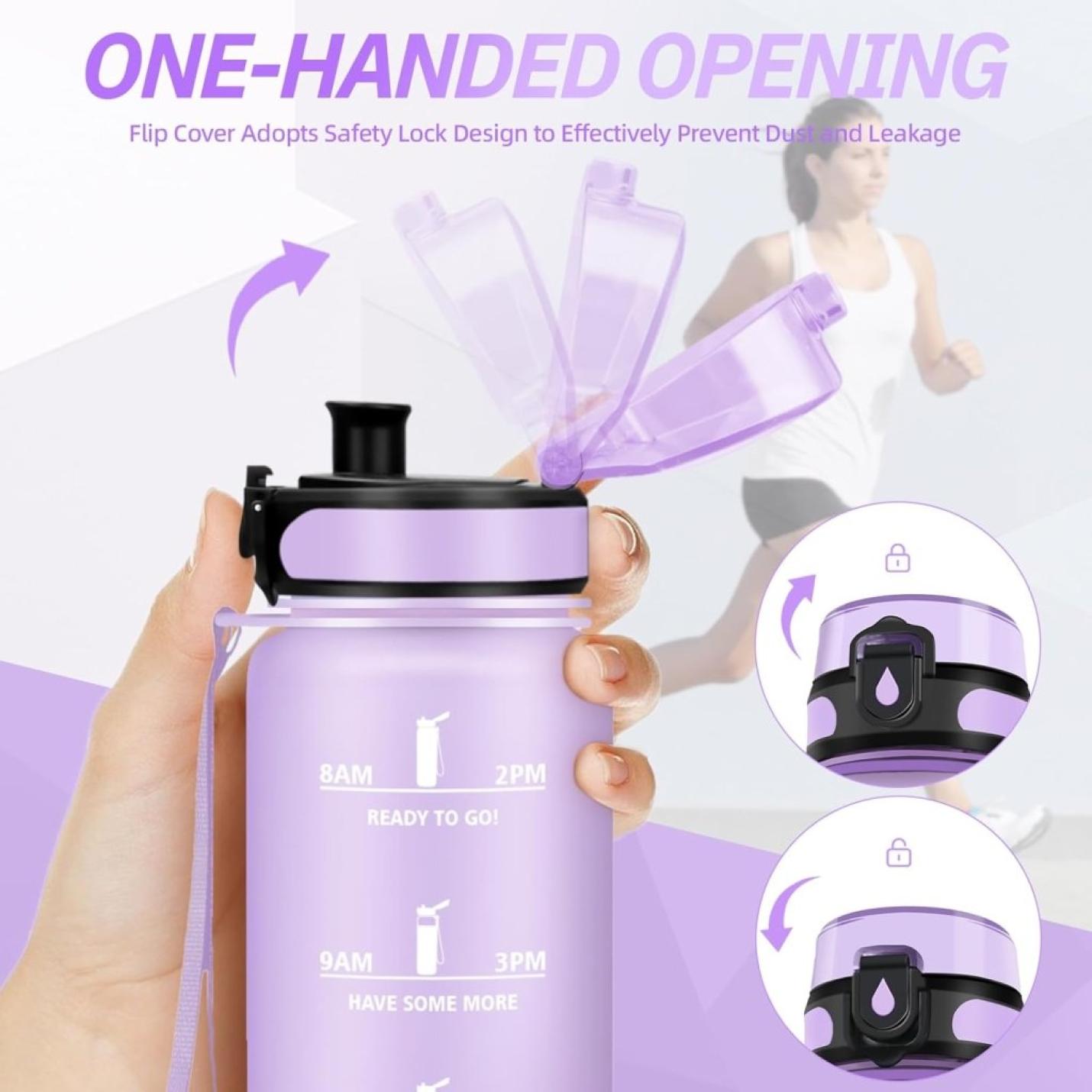 💧 Blijf gehydrateerd met deze BPA - vrije sportwaterfles van 1.5 liter! - happygetfit.com