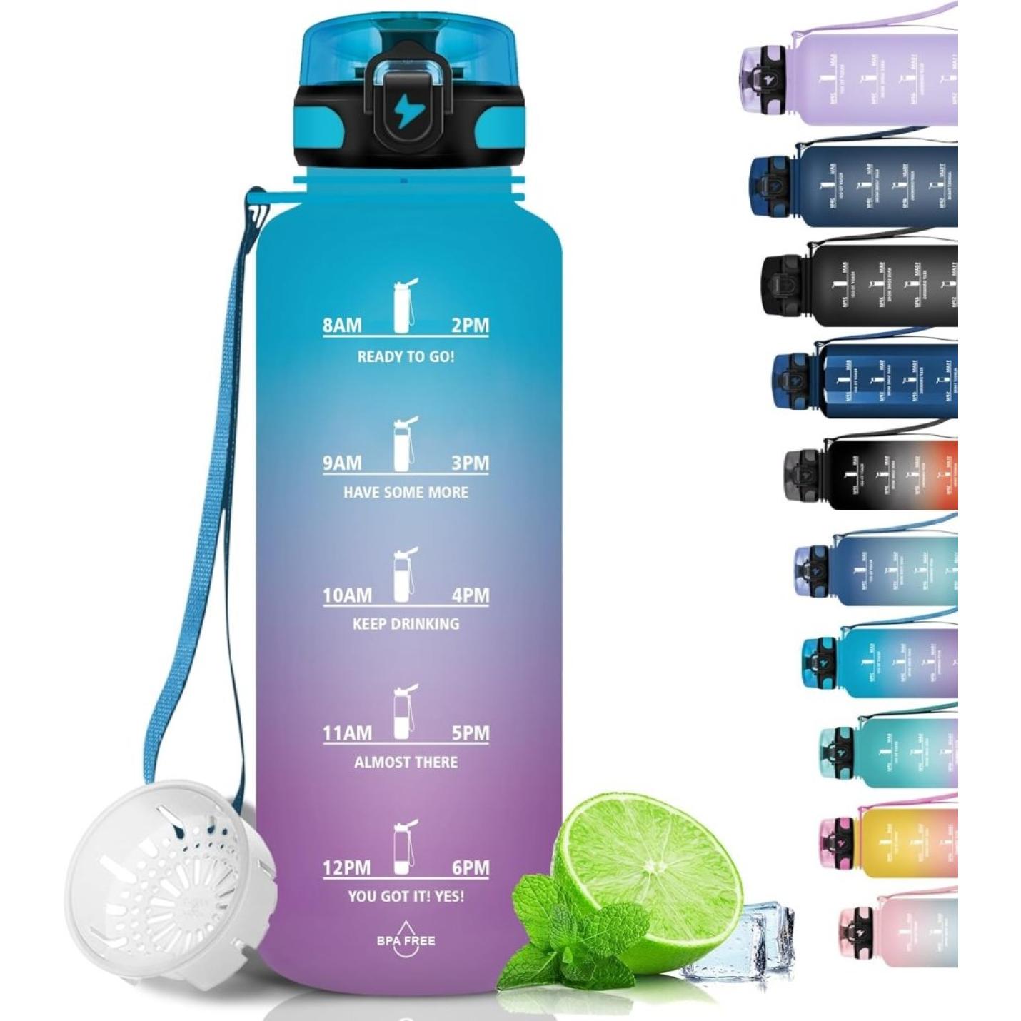 💧 Blijf gehydrateerd met deze BPA - vrije sportwaterfles van 1.5 liter! - happygetfit.com