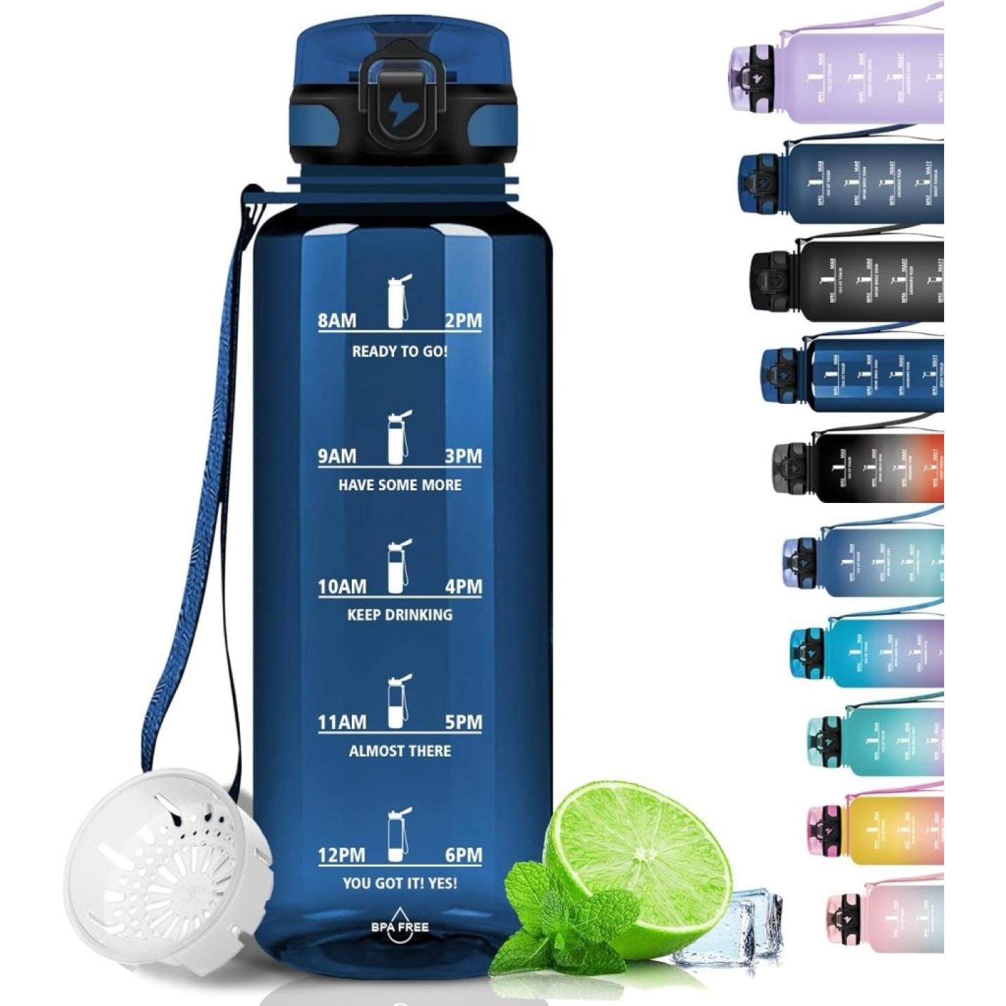 💧 Blijf gehydrateerd met deze BPA - vrije sportwaterfles van 1.5 liter! - happygetfit.com