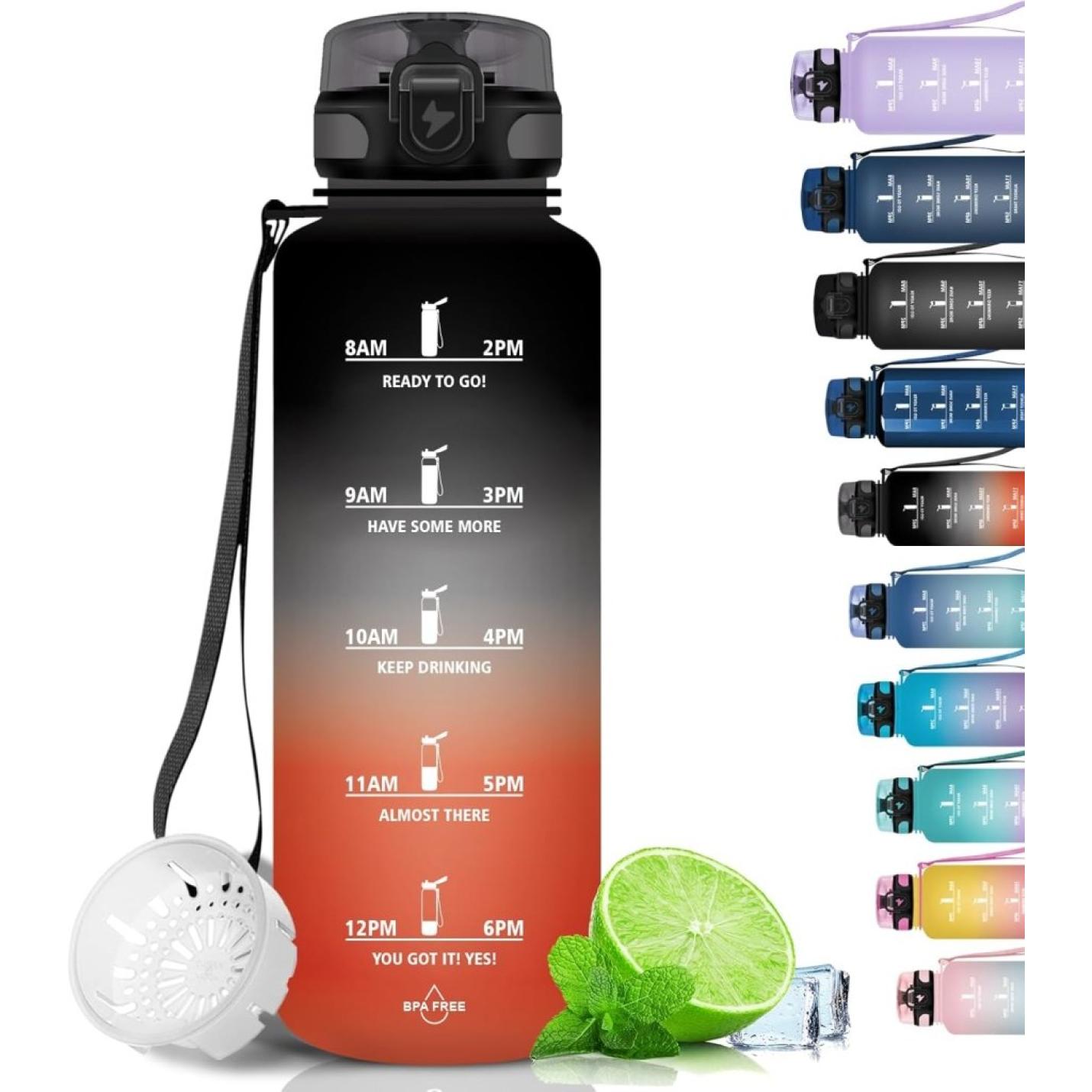 💧 Blijf gehydrateerd met deze BPA - vrije sportwaterfles van 1.5 liter! - happygetfit.com