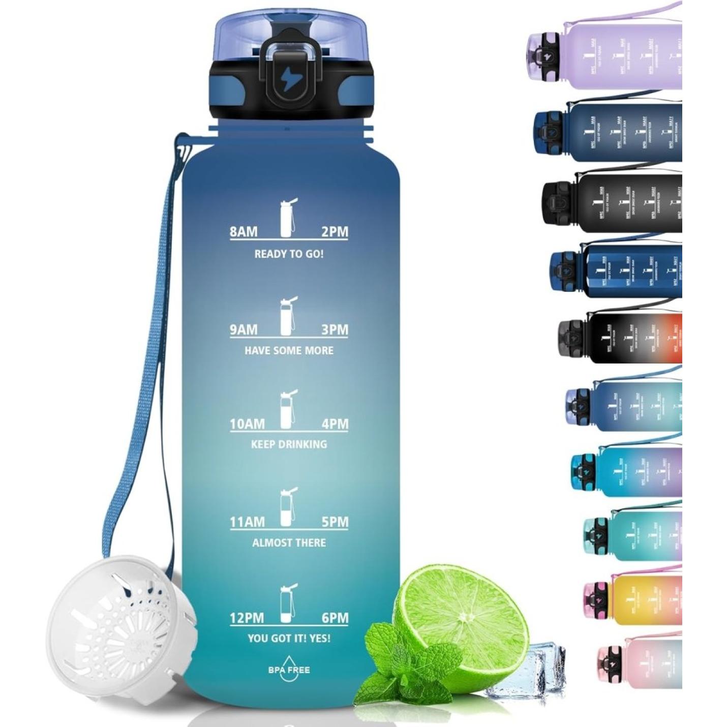 💧 Blijf gehydrateerd met deze BPA - vrije sportwaterfles van 1.5 liter! - happygetfit.com