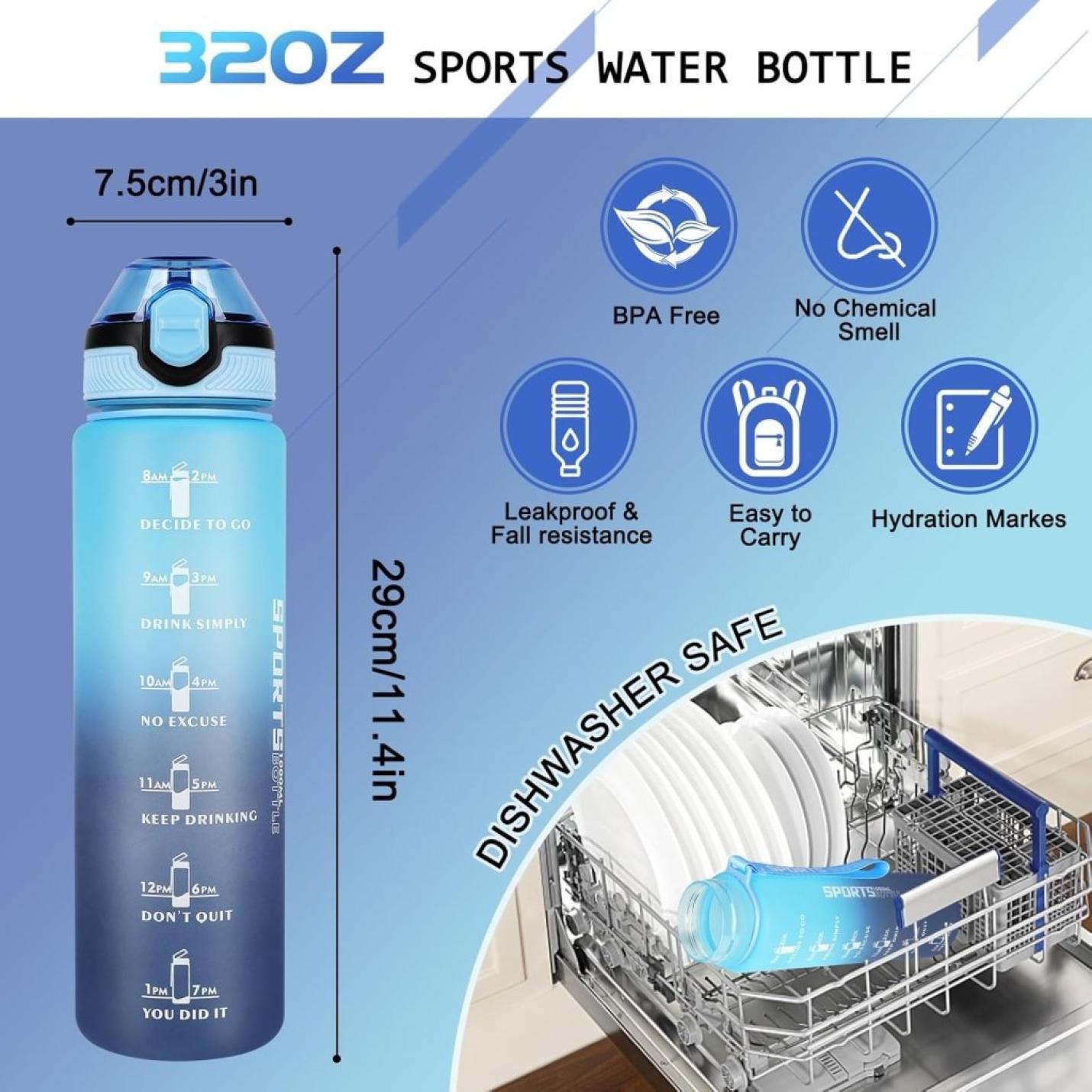 💧 Blijf gehydrateerd met deze lekvrije sportwaterfles! - happygetfit.com