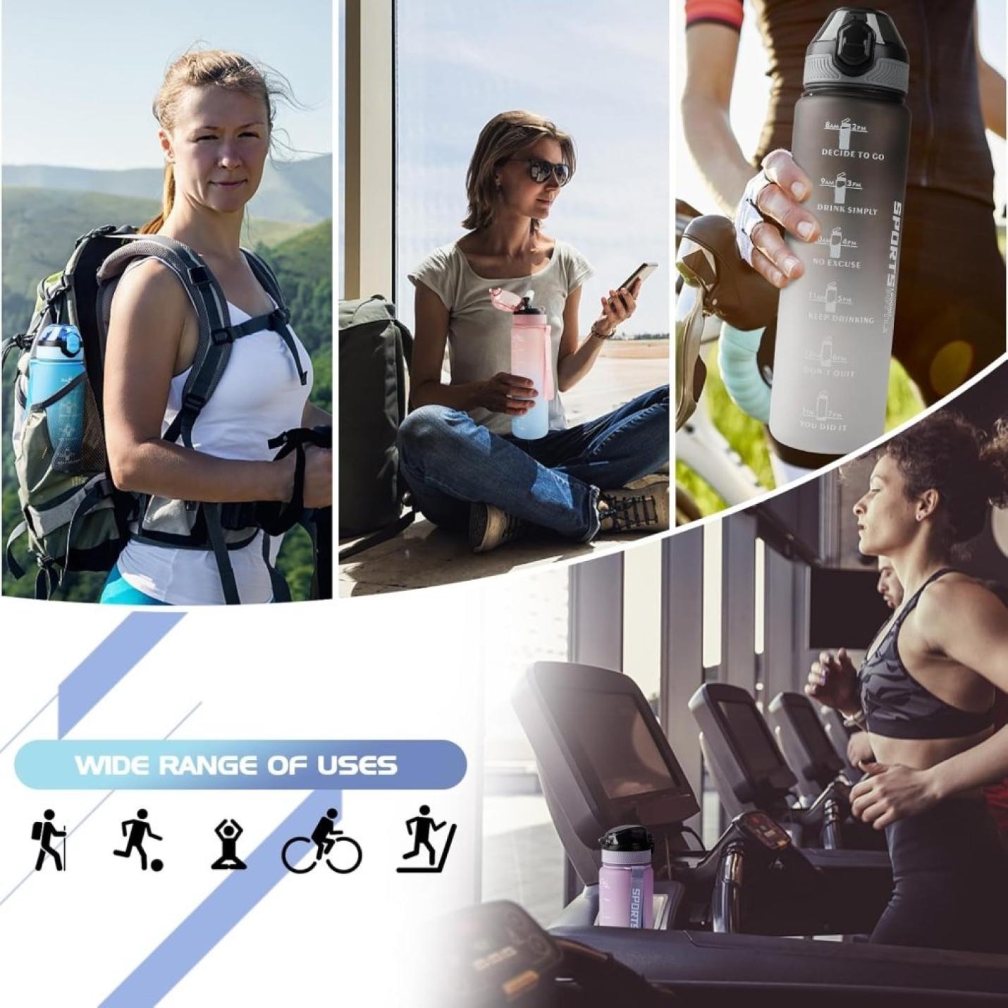 💧 Blijf gehydrateerd met deze lekvrije sportwaterfles! - happygetfit.com