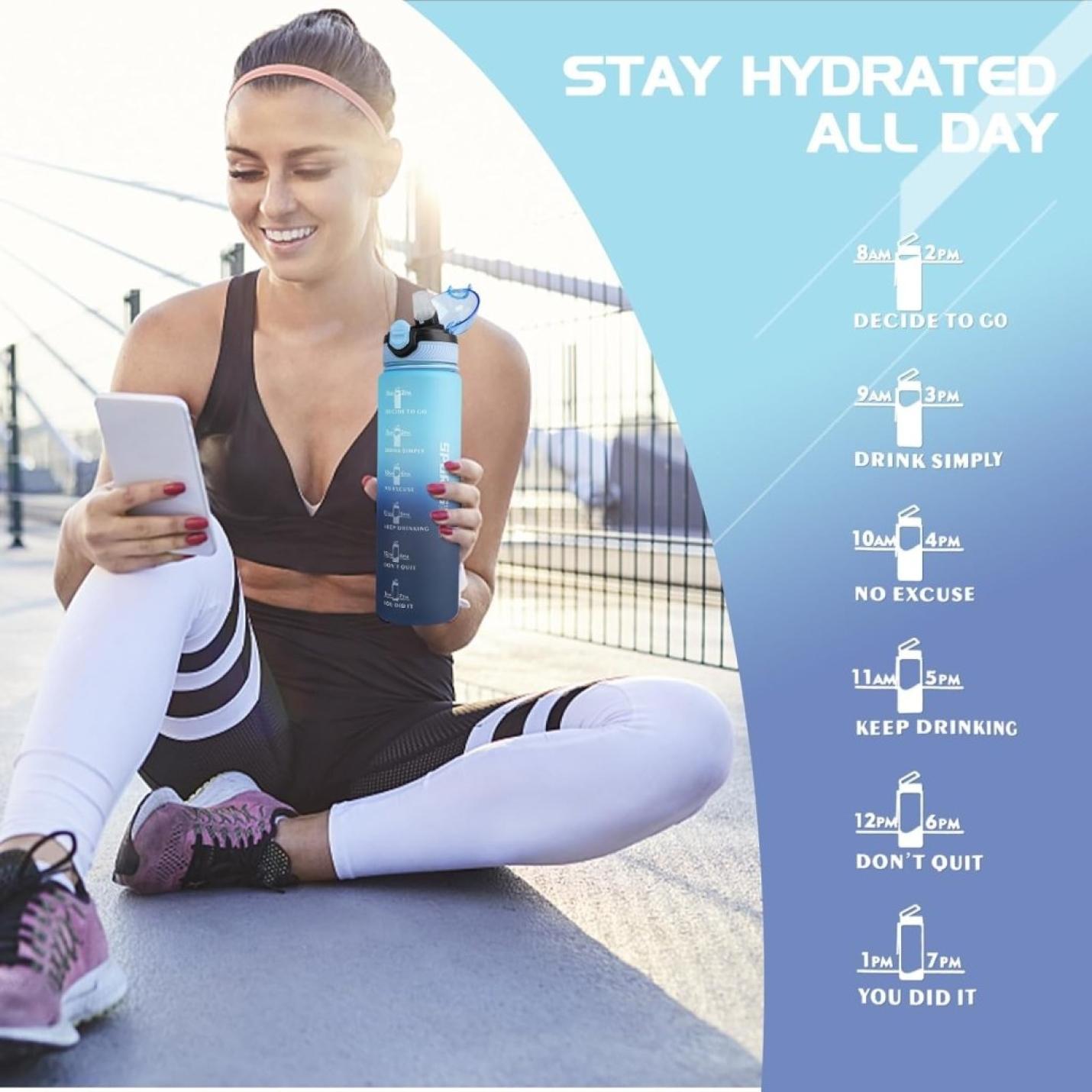 💧 Blijf gehydrateerd met deze lekvrije sportwaterfles! - happygetfit.com