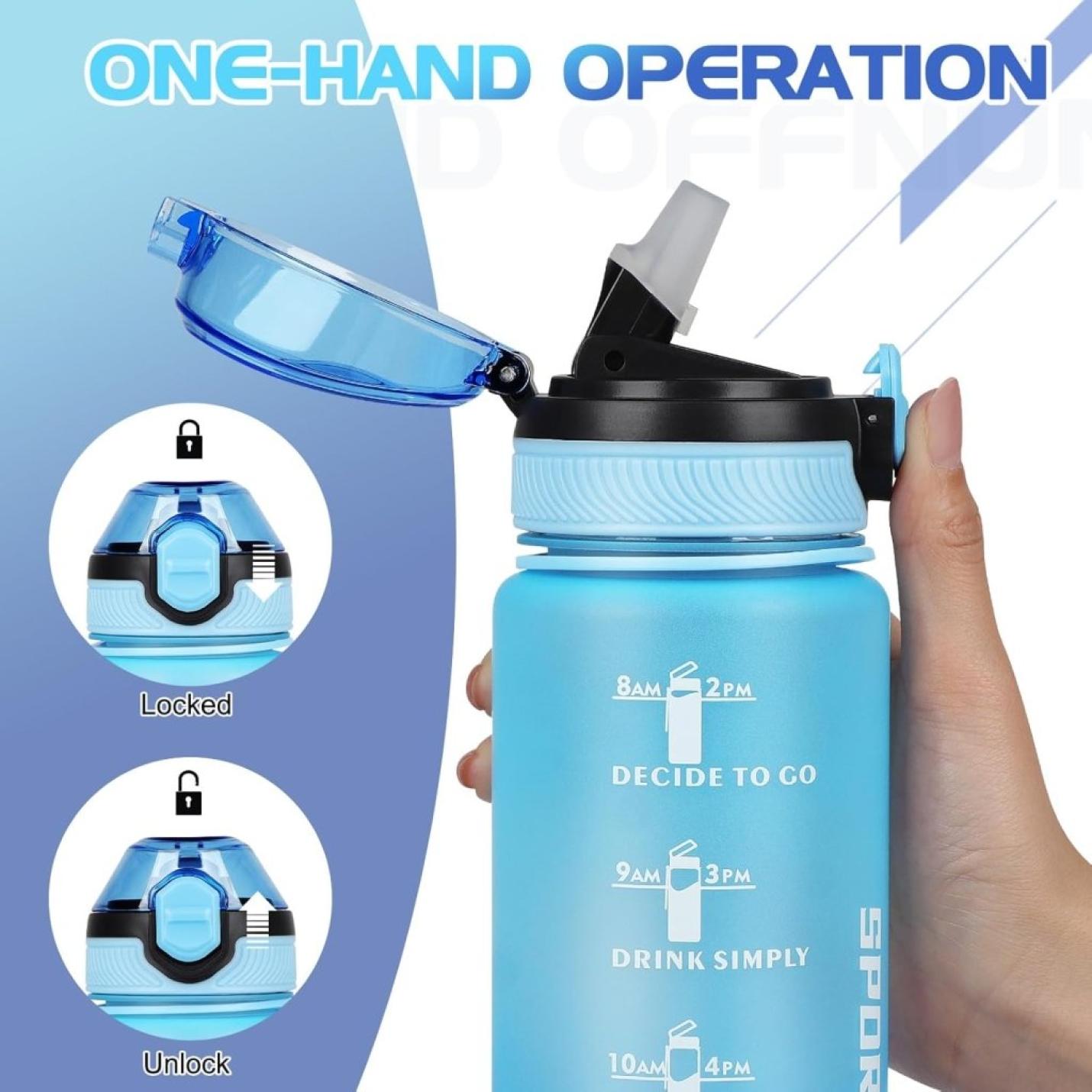 💧 Blijf gehydrateerd met deze lekvrije sportwaterfles! - happygetfit.com