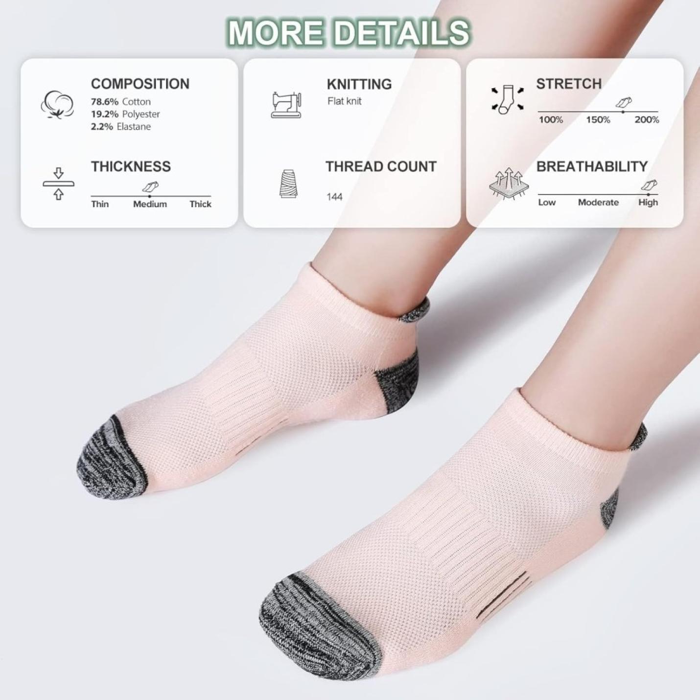 🏃‍♀️ Comfortabele en ademende sneakersokken – Perfect voor sport en dagelijks gebruik! - happygetfit.com