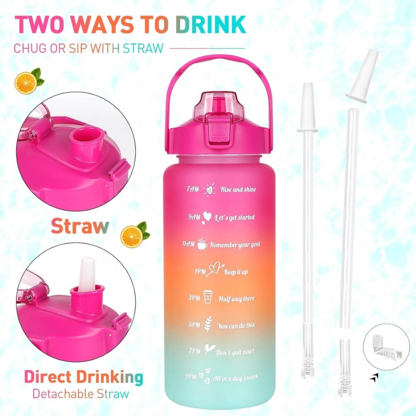 💧 Complete hydratieset – 3 stuks waterflessen voor elke gelegenheid! 🚀 - happygetfit.com