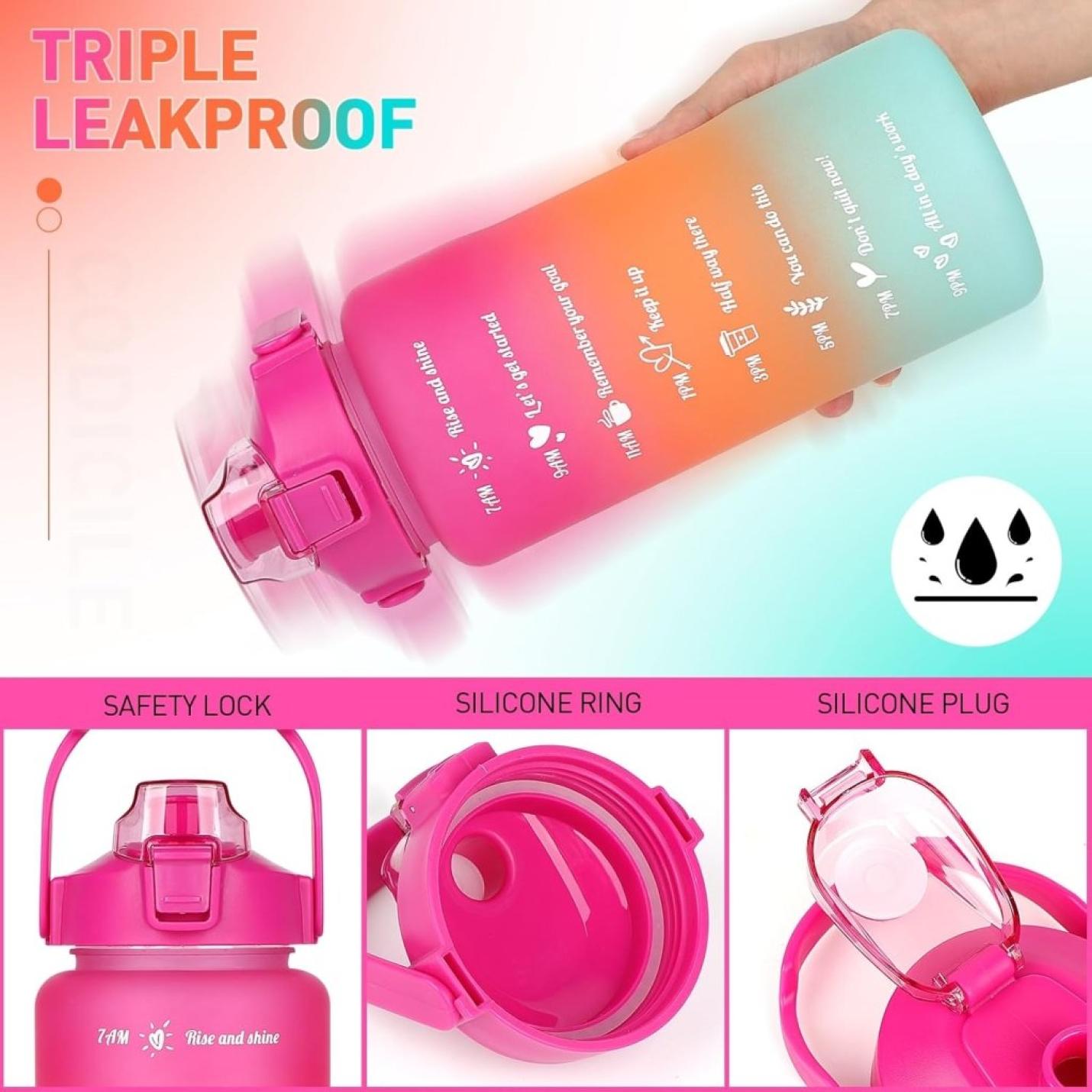 💧 Complete hydratieset – 3 stuks waterflessen voor elke gelegenheid! 🚀 - happygetfit.com