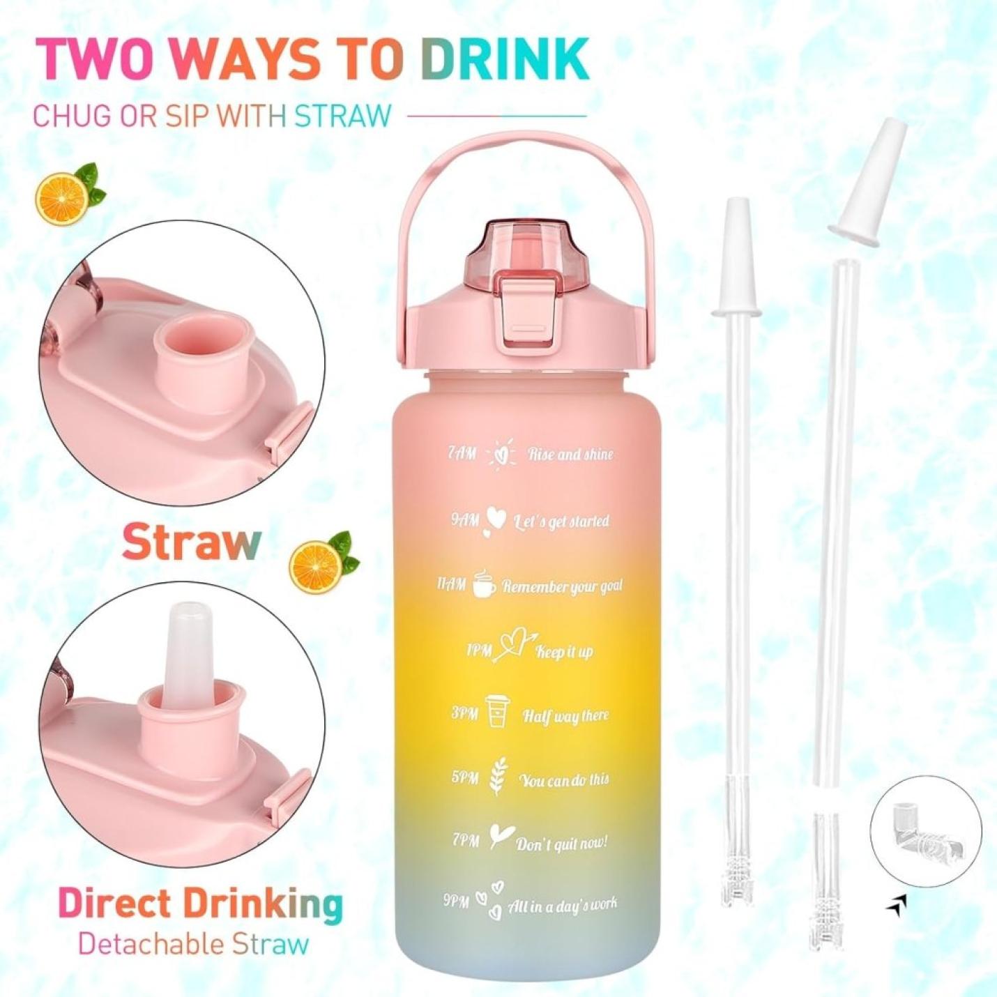 💧 Complete hydratieset – 3 stuks waterflessen voor elke gelegenheid! 🚀 - happygetfit.com