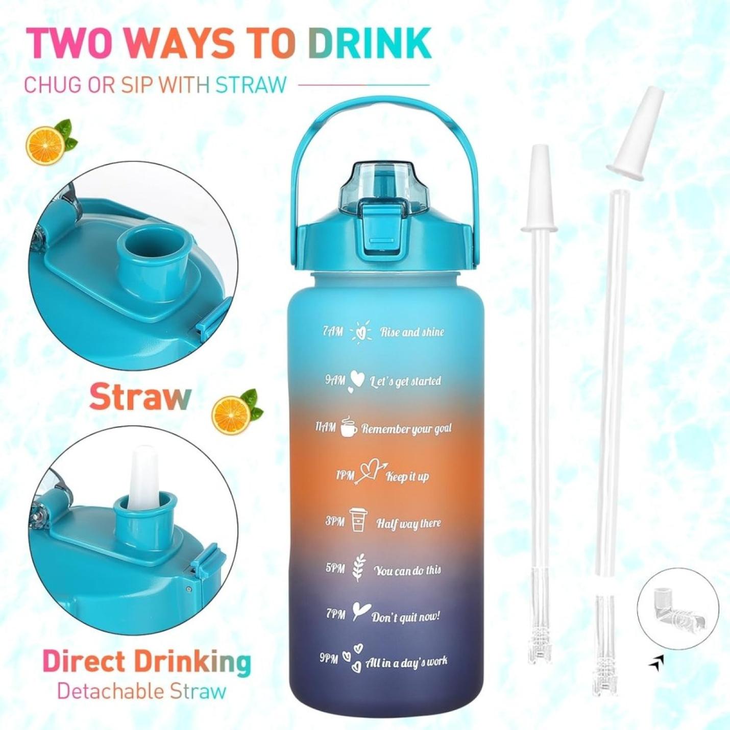 💧 Complete hydratieset – 3 stuks waterflessen voor elke gelegenheid! 🚀 - happygetfit.com