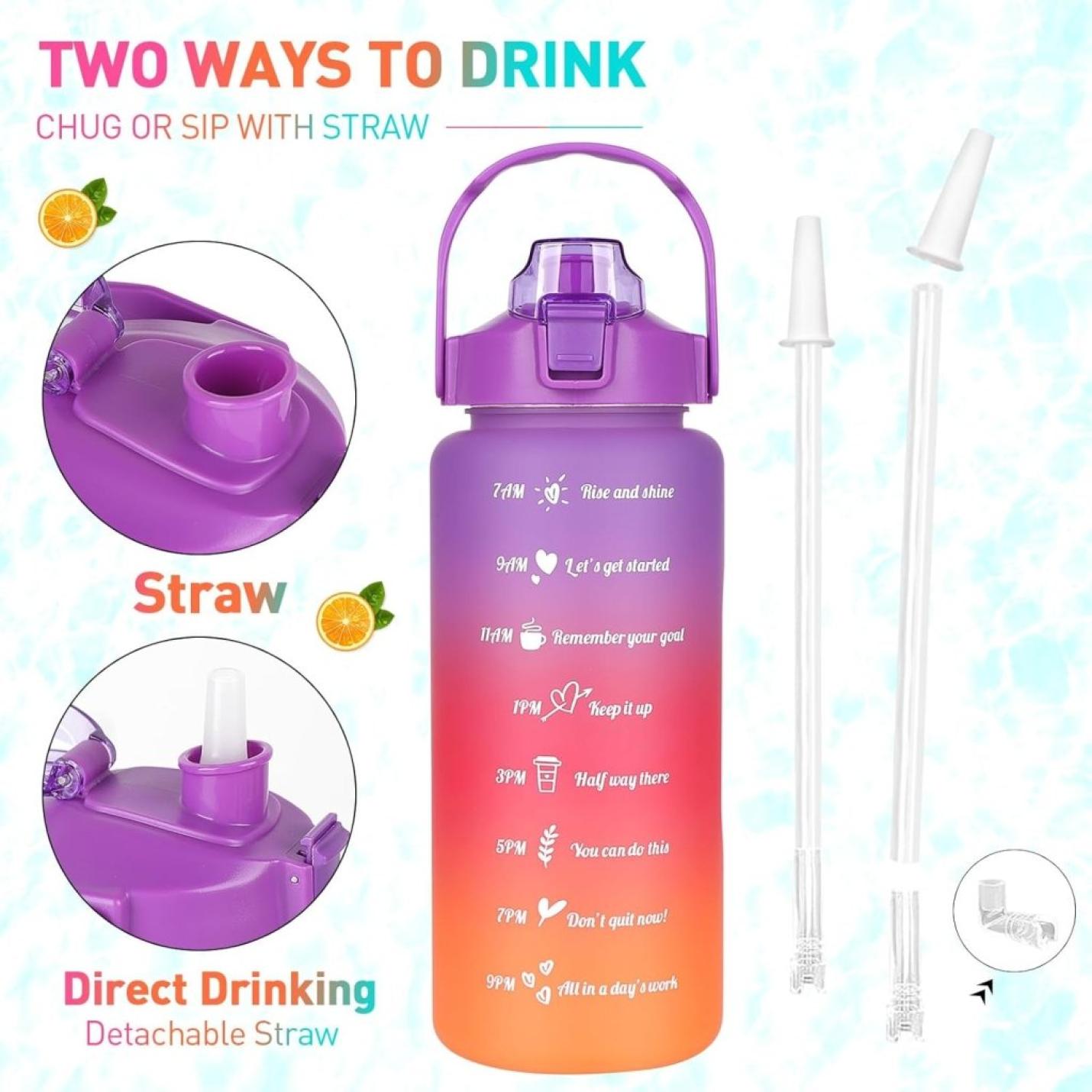 💧 Complete hydratieset – 3 stuks waterflessen voor elke gelegenheid! 🚀 - happygetfit.com