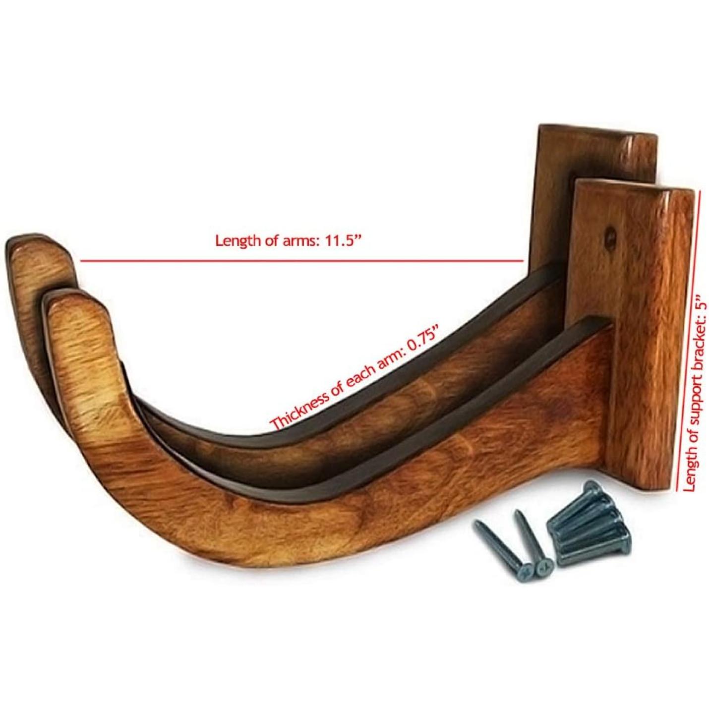 Presenteer je surfplank met stijl met deze houten muurbeugels, gemaakt van massief hout. Elke arm is 11,5 inch lang en 0,75 inch dik, met een steunbeugel van 5 inch - ideaal om boards te beschermen of je bamboe surfplank muurbevestiging veilig te presenteren! Naam: Jouw surfplank verdient een stijlvolle display! 🏄‍♂️.