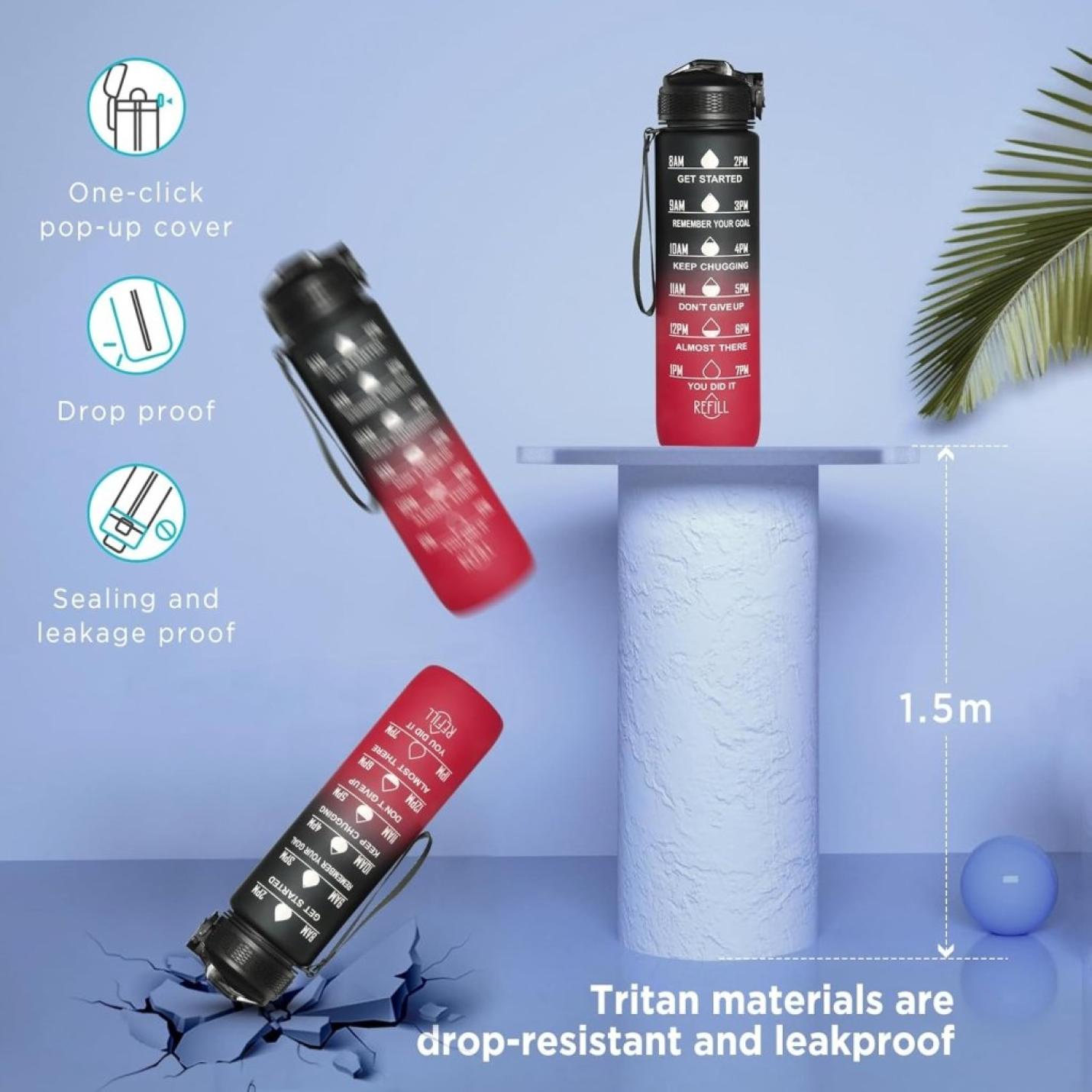 🚀 Jouw ultieme herbruikbare waterfles – Duurzaam, stijlvol en praktisch! - happygetfit.com