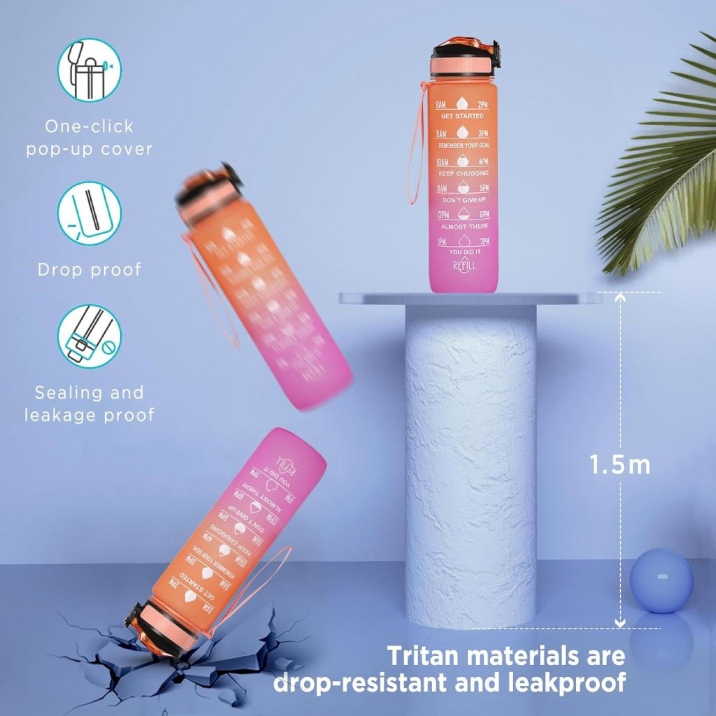 🚀 Jouw ultieme herbruikbare waterfles – Duurzaam, stijlvol en praktisch! - happygetfit.com
