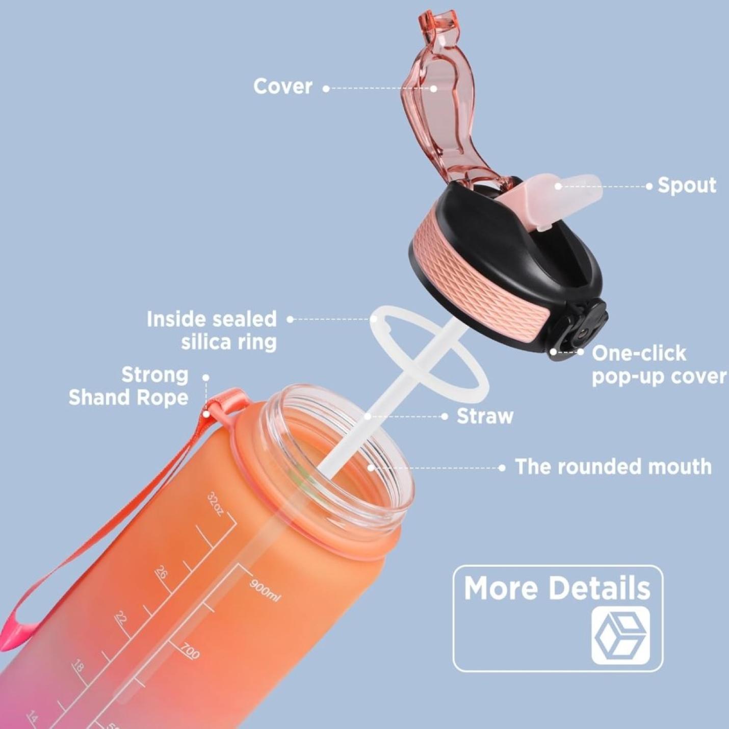 🚀 Jouw ultieme herbruikbare waterfles – Duurzaam, stijlvol en praktisch! - happygetfit.com