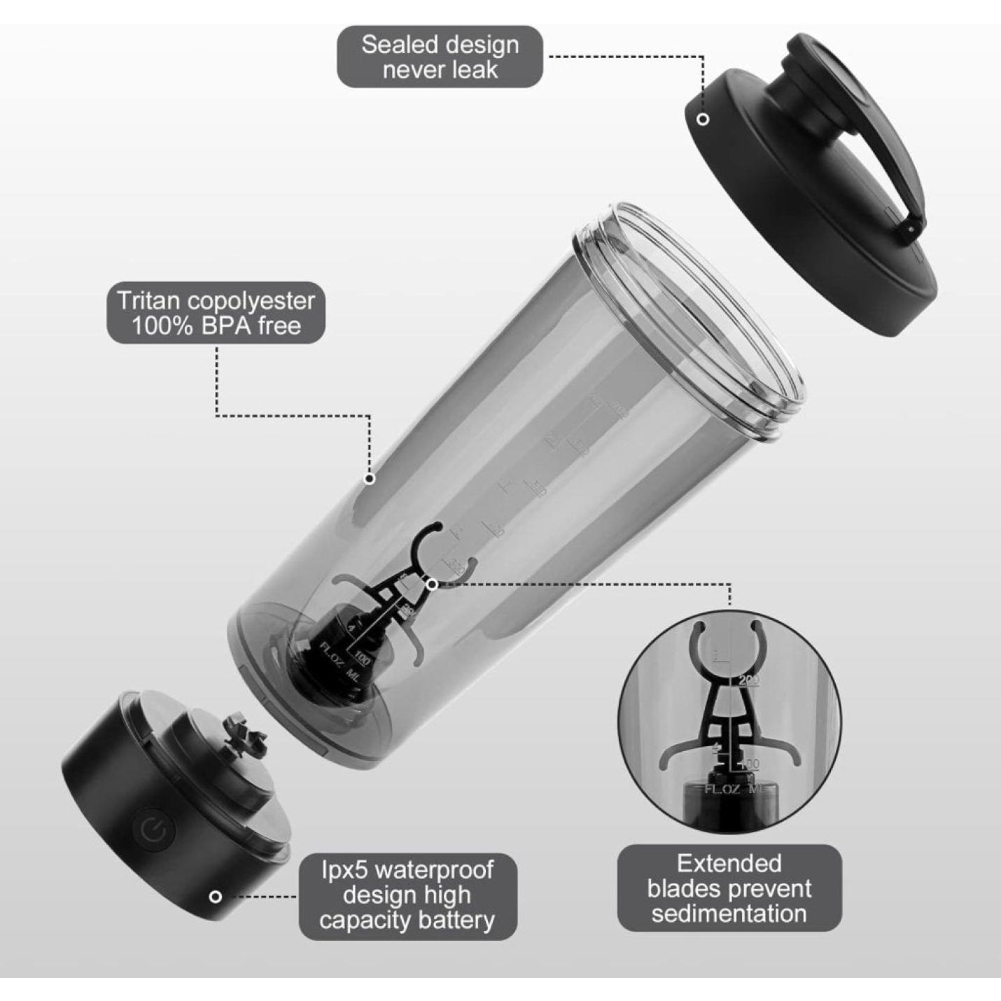 🔥 Krachtige elektrische shaker voor de perfecte eiwitshake! - happygetfit.com