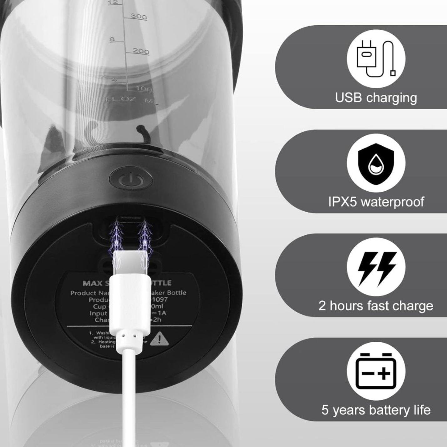 🔥 Krachtige elektrische shaker voor de perfecte eiwitshake! - happygetfit.com