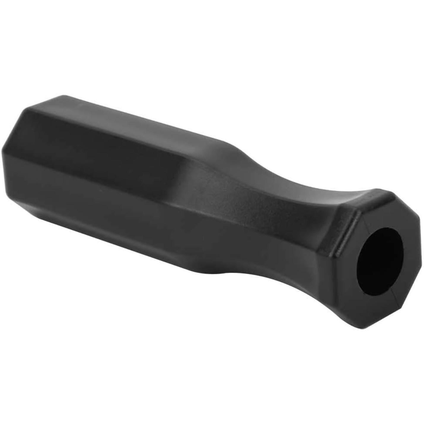 Ervaar verbeterde controle met de zwarte, zeshoekige kunststof handgreep, speciaal ontworpen voor tafelvoetbal, met een ergonomische grip en een holle, cilindrische opening.