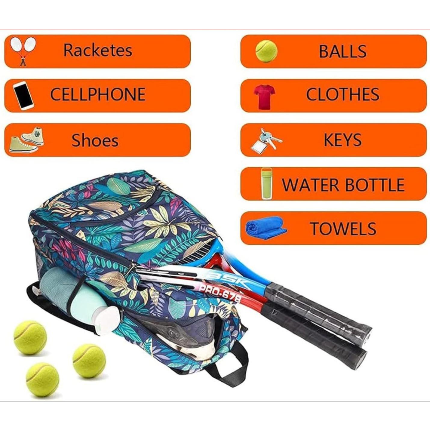 Upgrade je tennisgame met onze stijlvolle en functionele tennistas met schoenenvak! - happygetfit.com