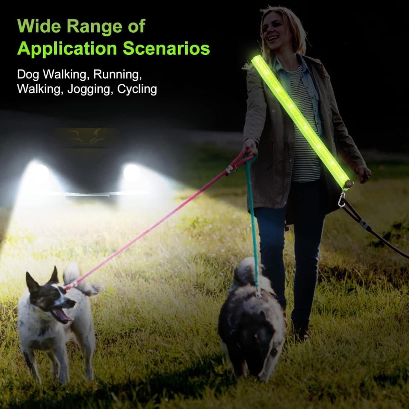 🌟 USB - oplaadbare LED - schouderriem – Blijf zichtbaar en veilig in het donker! - happygetfit.com