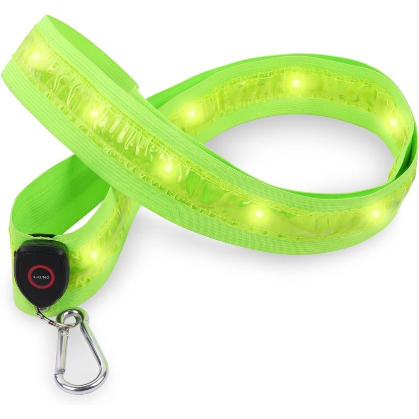 🌟 USB - oplaadbare LED - schouderriem – Blijf zichtbaar en veilig in het donker! - happygetfit.com