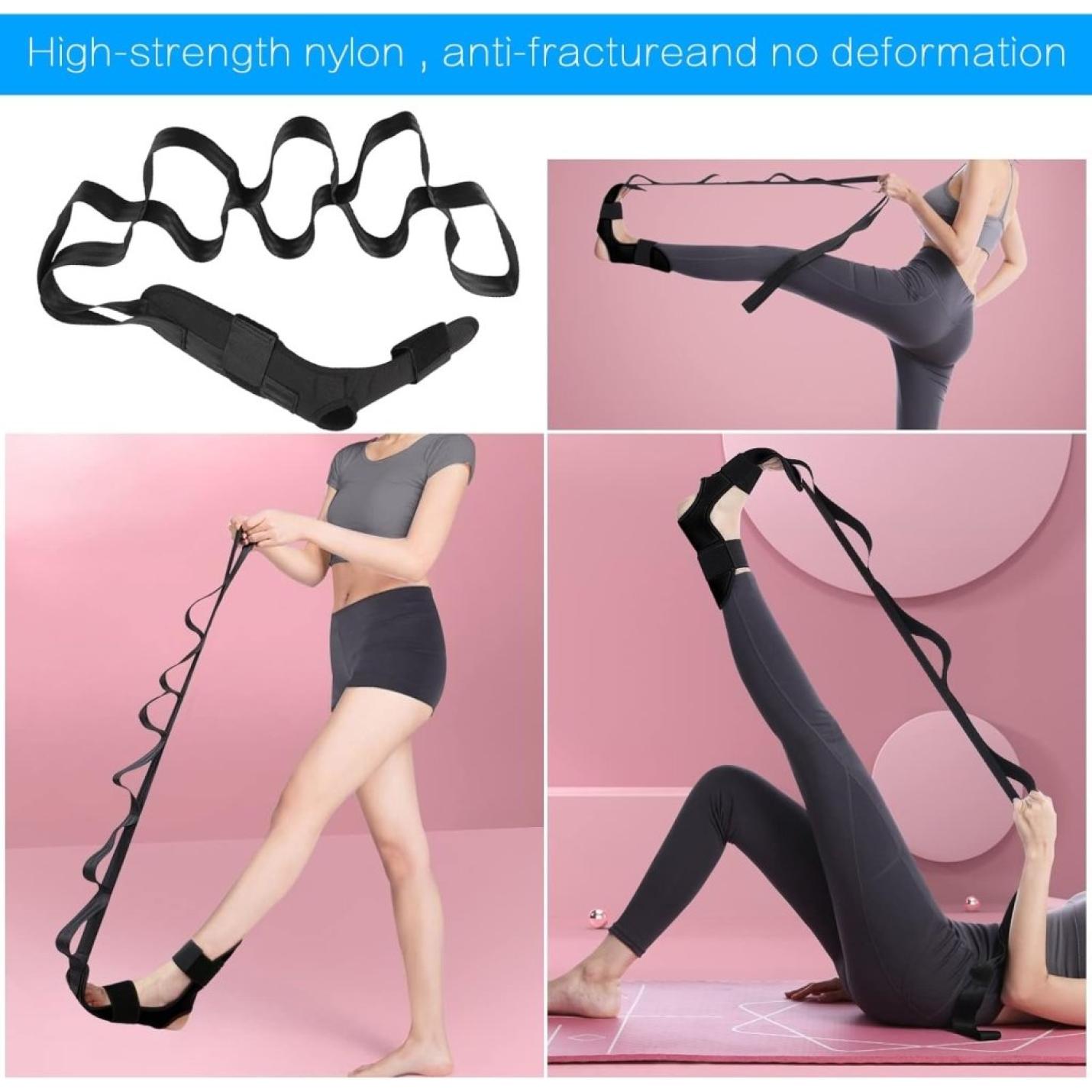 🧘 Verbeter je flexibiliteit en voorkom blessures met deze yoga stretchband! - happygetfit.com