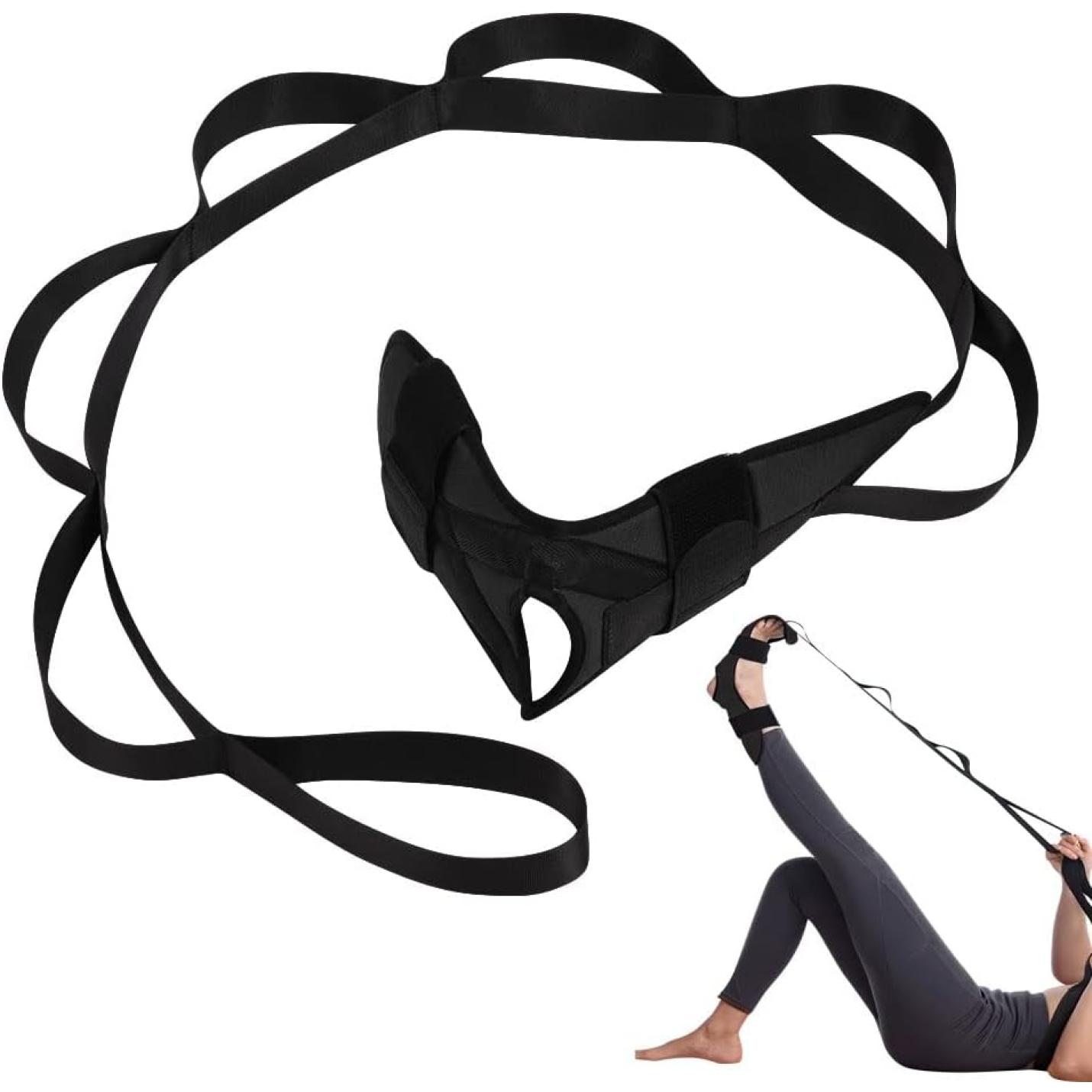 Vergroot je flexibiliteit en voorkom blessures met deze yoga - stretchband! 🧘‍♀️💪 - happygetfit.com