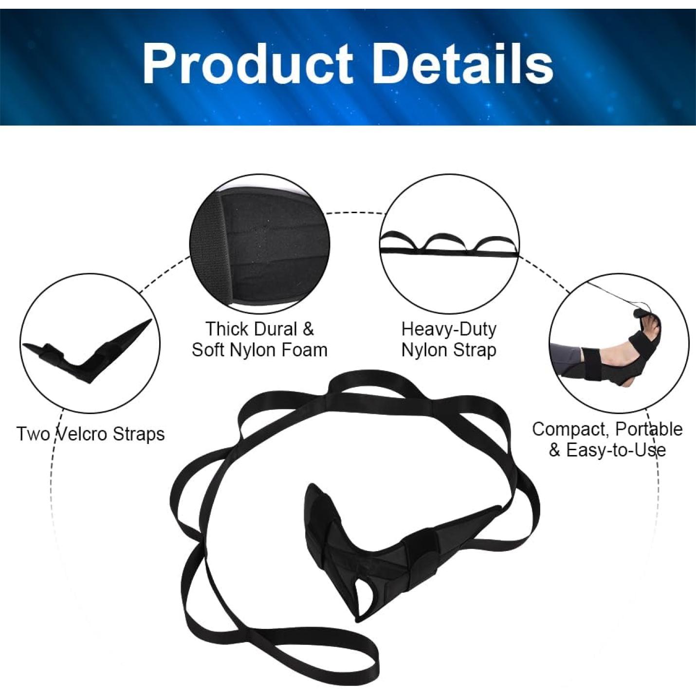 Vergroot je flexibiliteit en voorkom blessures met deze yoga - stretchband! 🧘‍♀️💪 - happygetfit.com