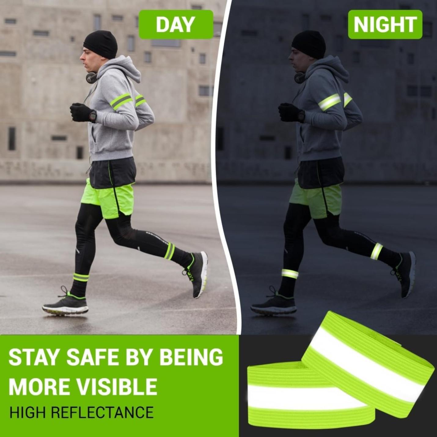 🏃‍♂️ Wees zichtbaar en veilig met deze reflecterende armbanden! - happygetfit.com