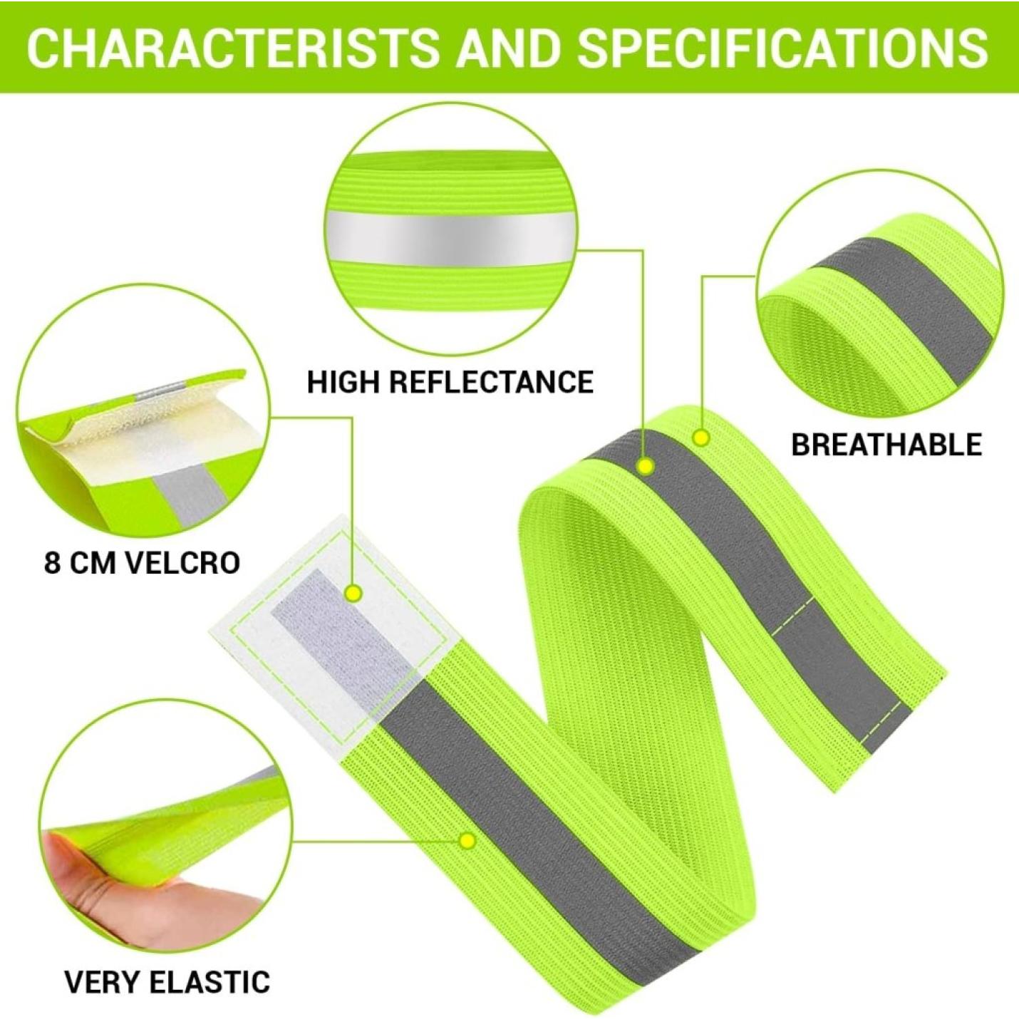 🏃‍♂️ Wees zichtbaar en veilig met deze reflecterende armbanden! - happygetfit.com