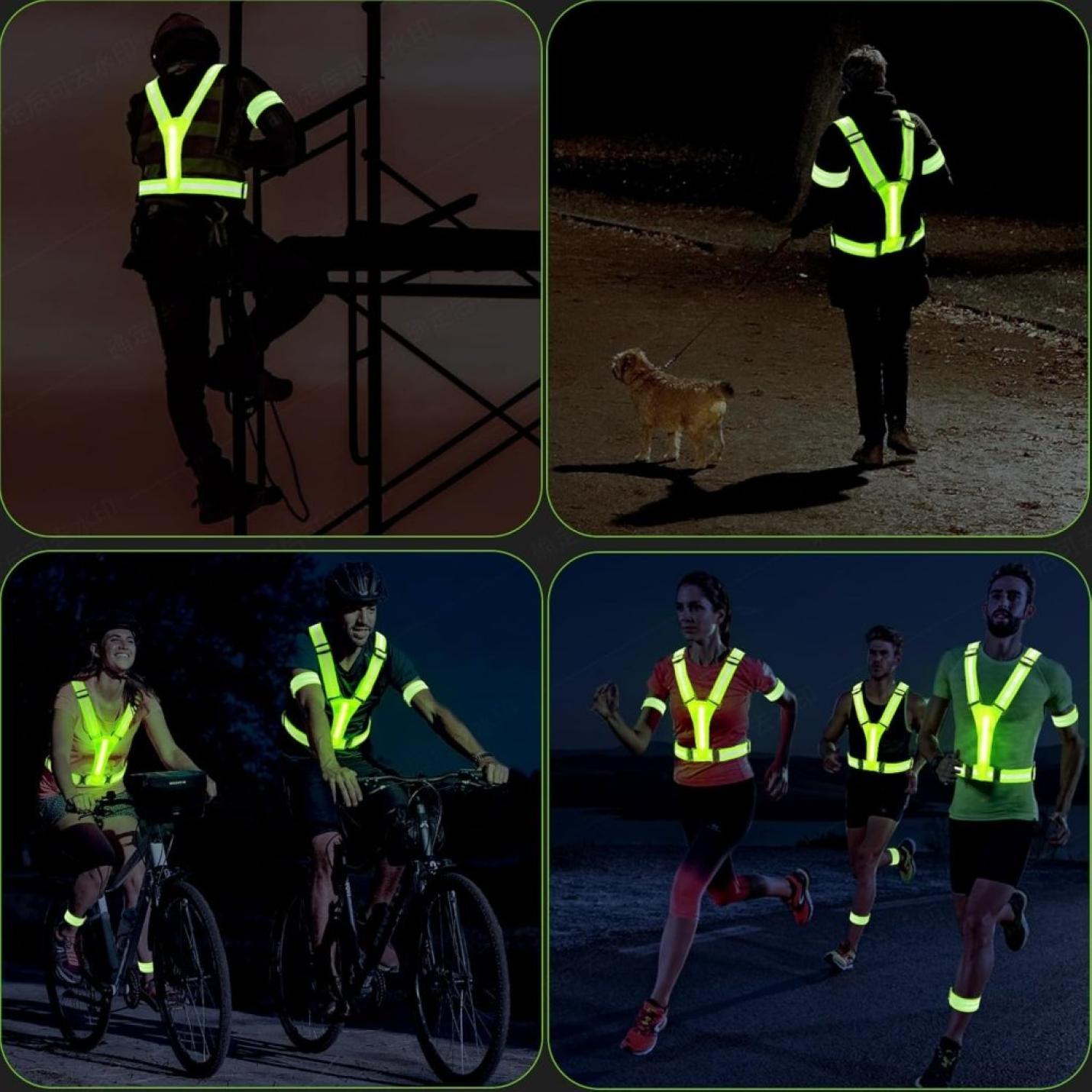 🌟 Wees zichtbaar en veilig met dit LED - veiligheidsvest! - happygetfit.com