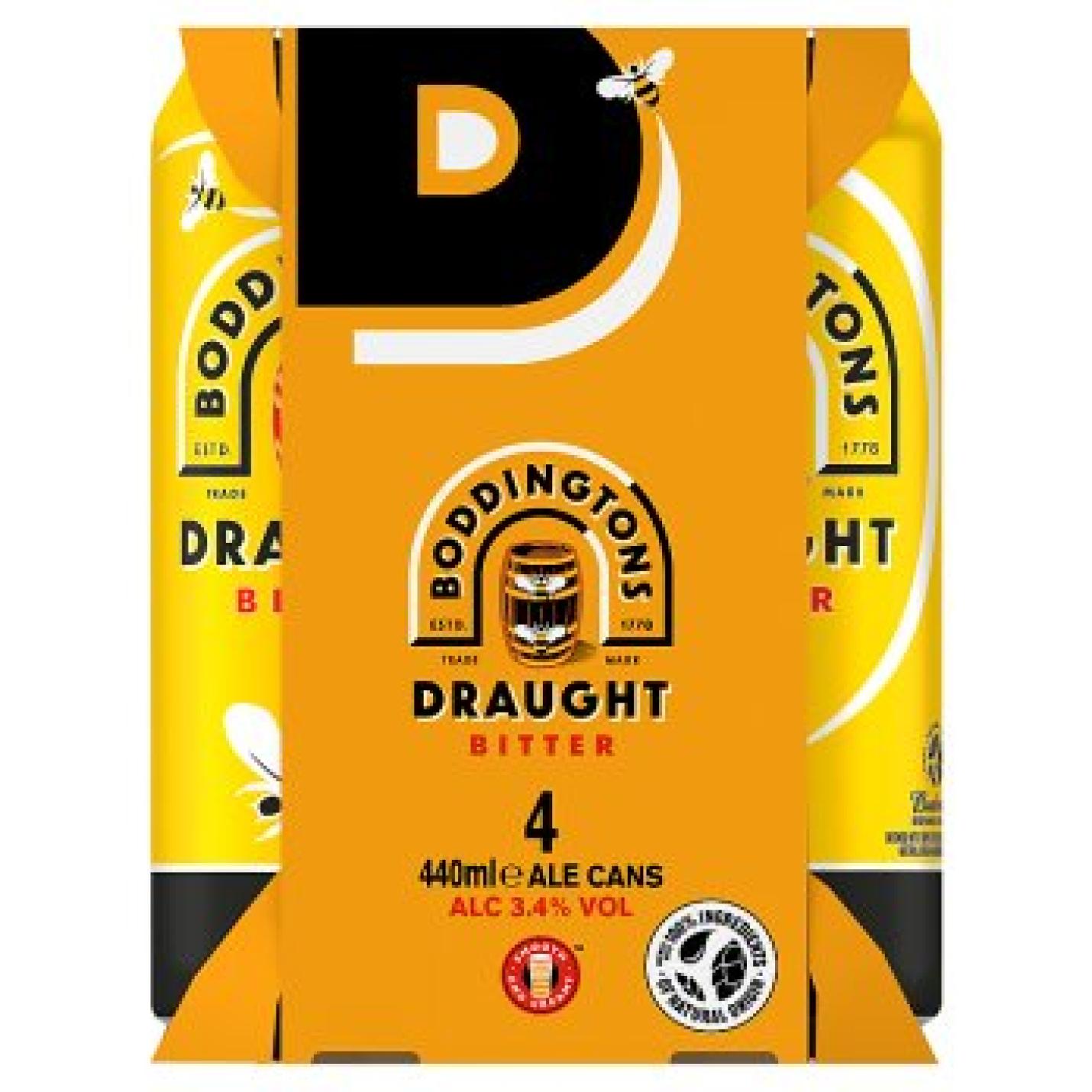 Boddingtons Draught, 3.5pct. 4-pack