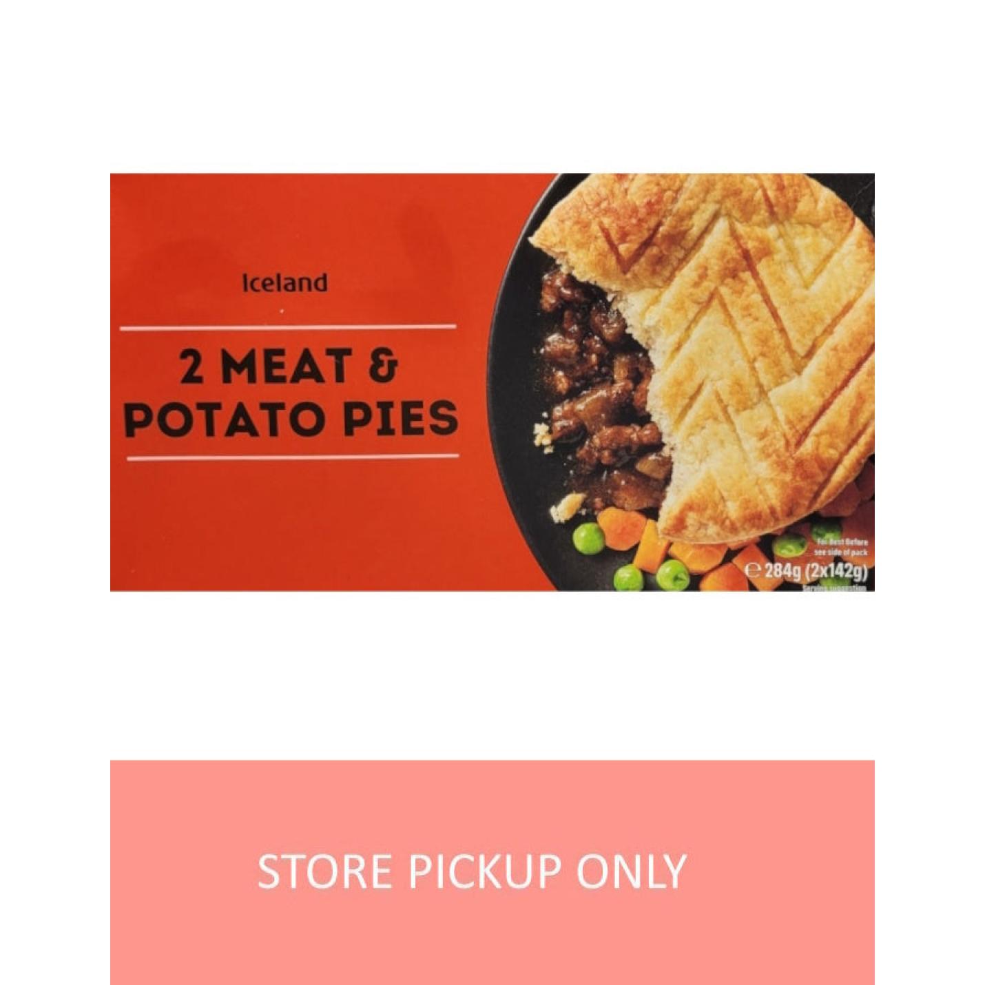 Iceland 2 Pack Meat and Potato Pie